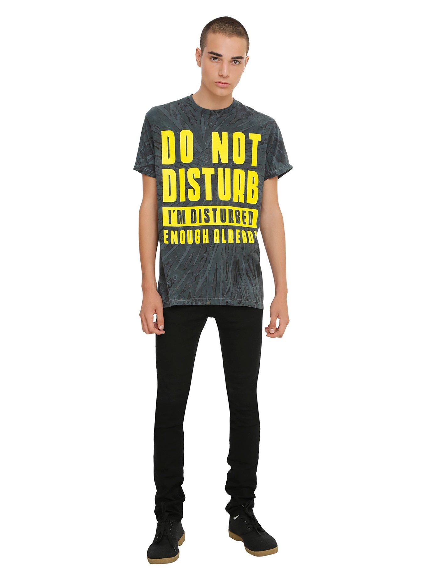 Do Not Disturb T-Shirt, BLACK, alternate