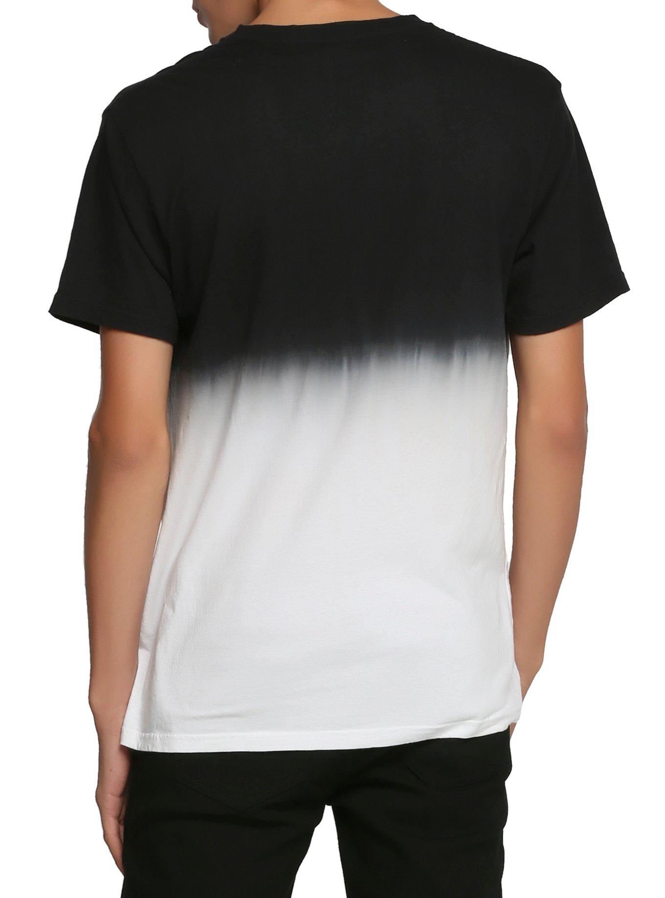 Heavens No Hell Yeah Split Dye T-Shirt, BLACK, alternate