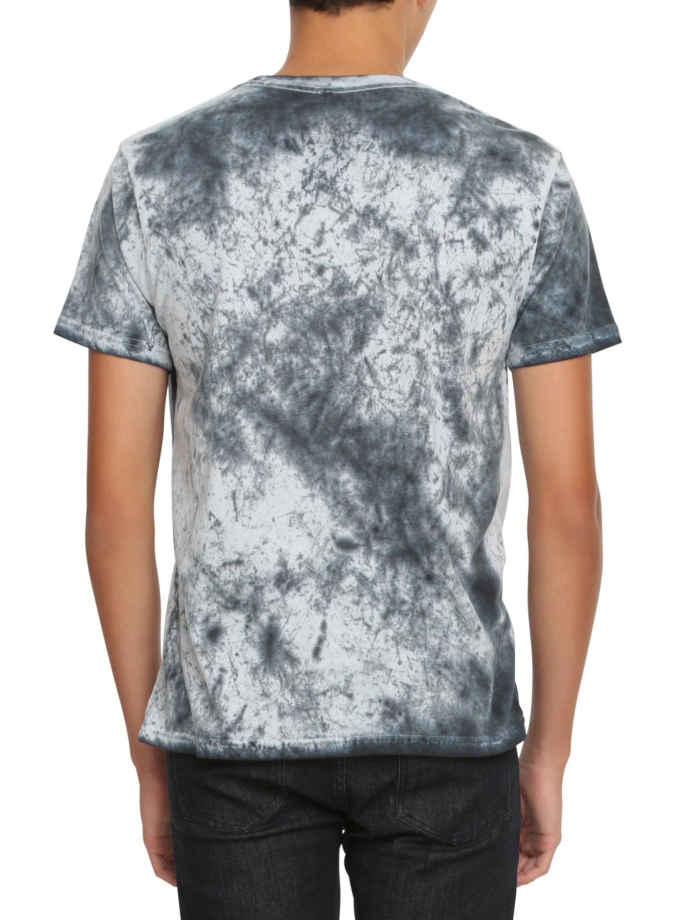 A Little Space Acid Wash T-Shirt, BLACK, alternate