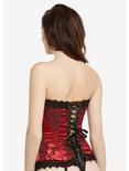 Embroidered Tapestry Corset, BLACK, alternate