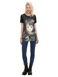 Sword Art Online Kirito Girls T-Shirt 2XL, BLACK, alternate
