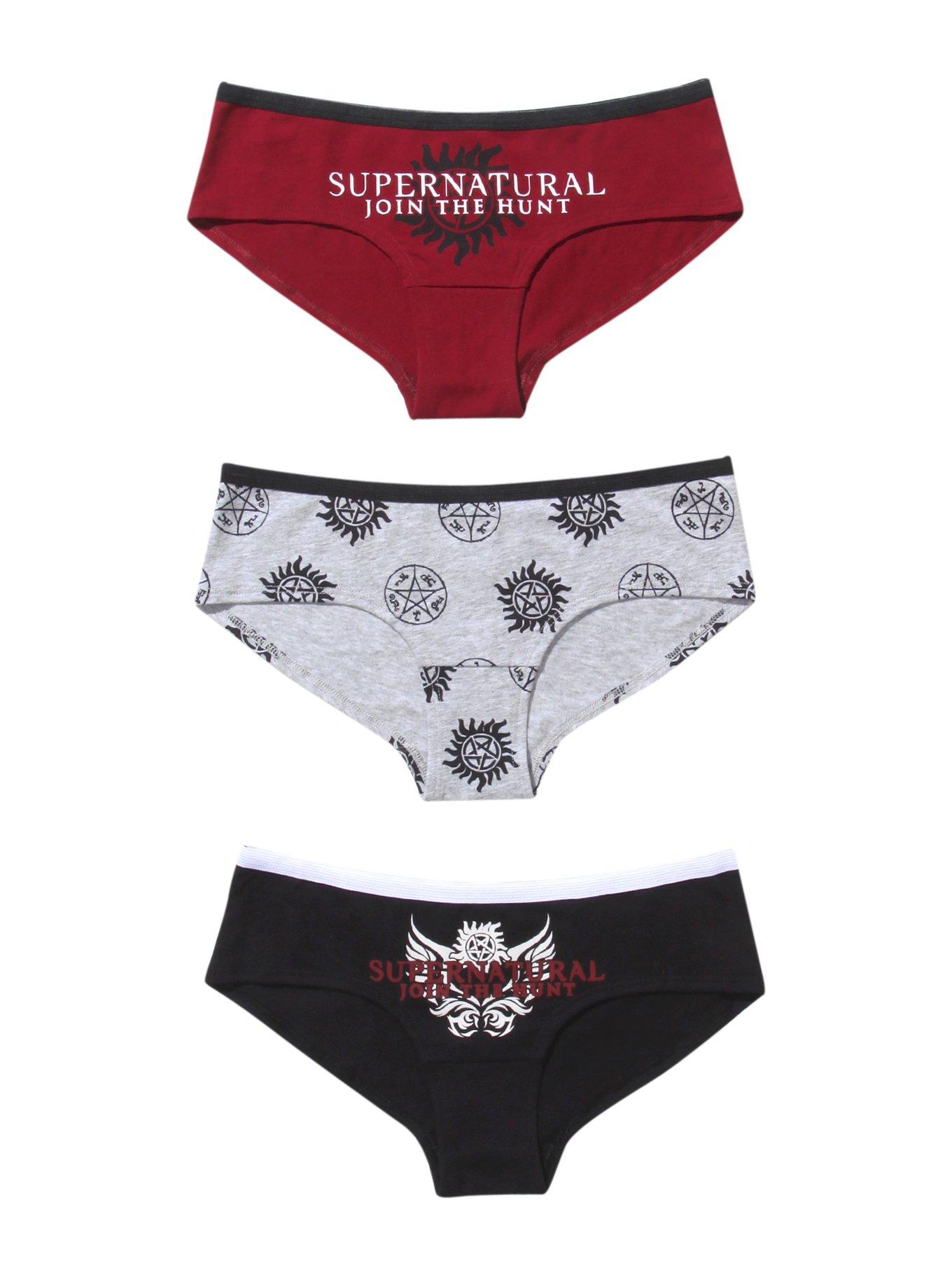 Supernatural Logos Panty 3 Pack, , alternate