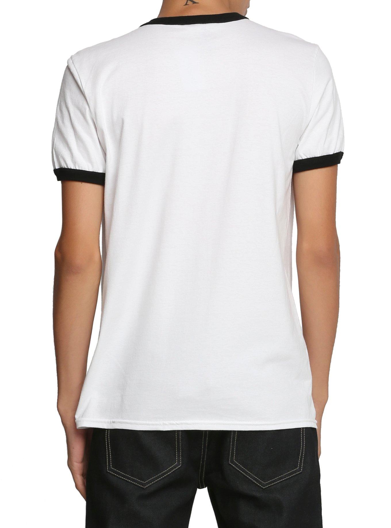 Jurassic Park Logo Ringer T-Shirt, BLACK, alternate