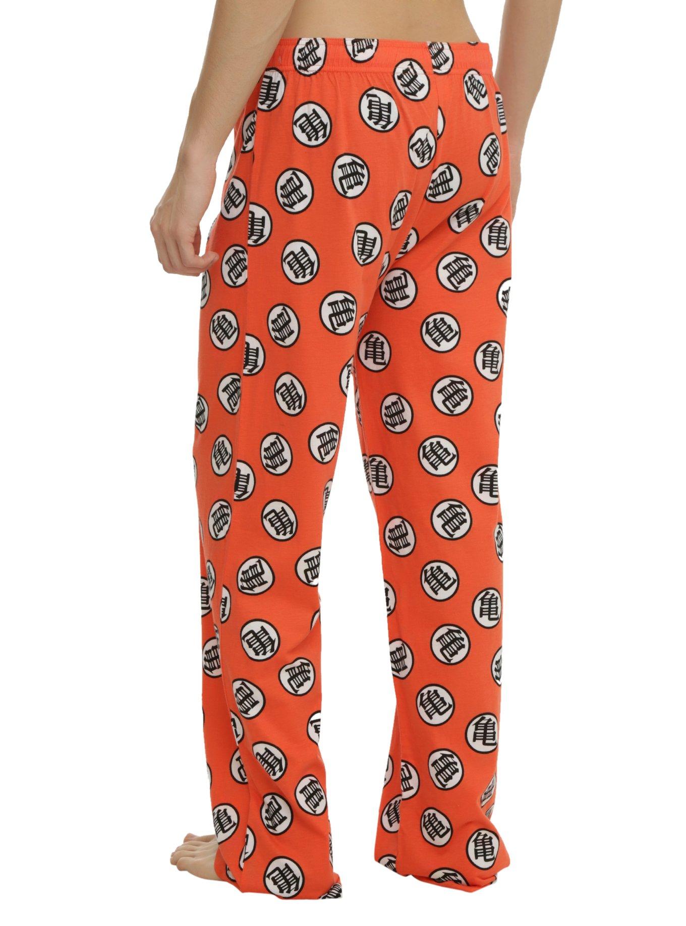 Dragon Ball Z Kame Symbol Print Guys Pajama Pants, , alternate