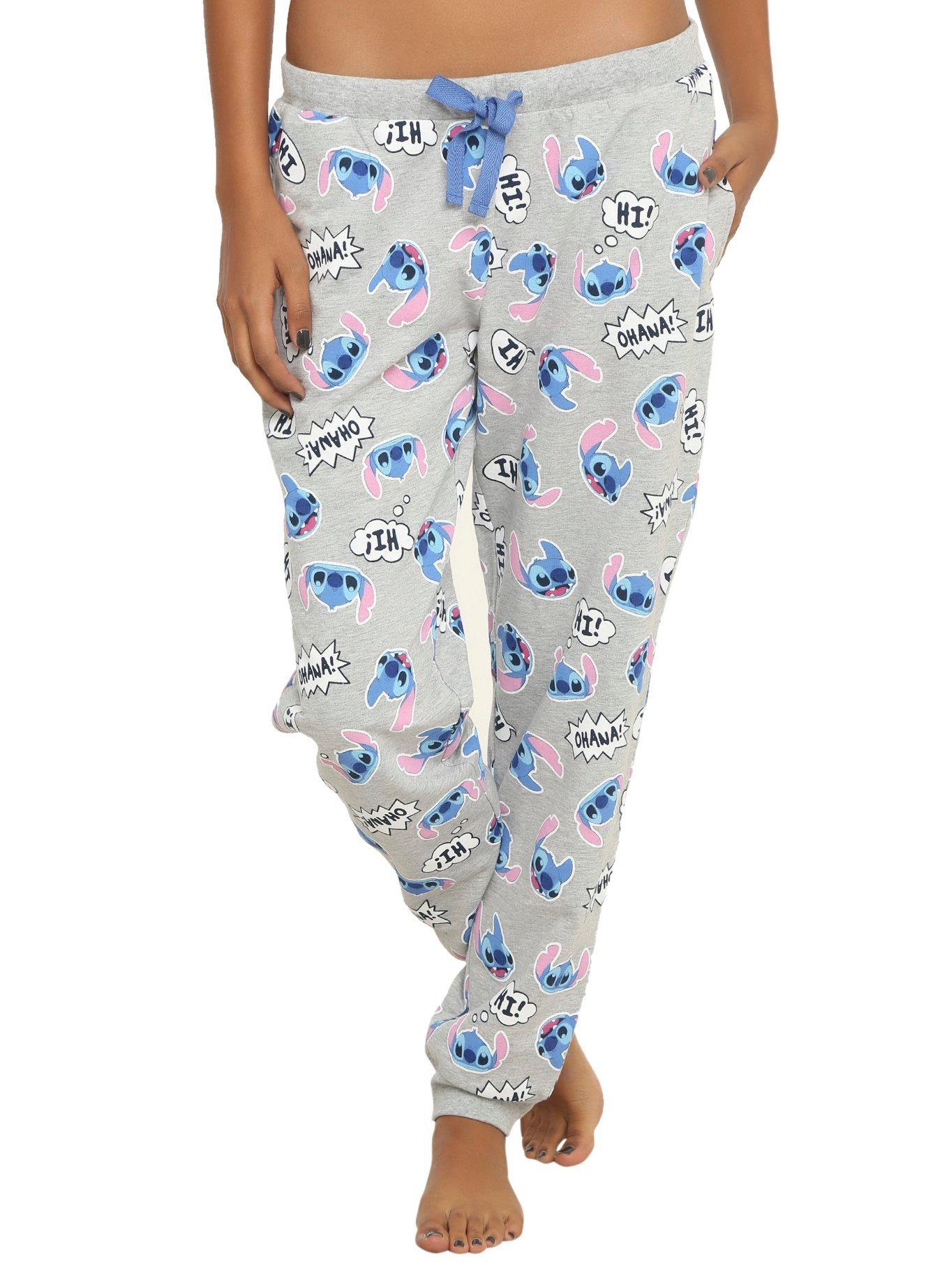 Disney Lilo & Stitch Tossed Stitch Girls Jogger Pants, , alternate