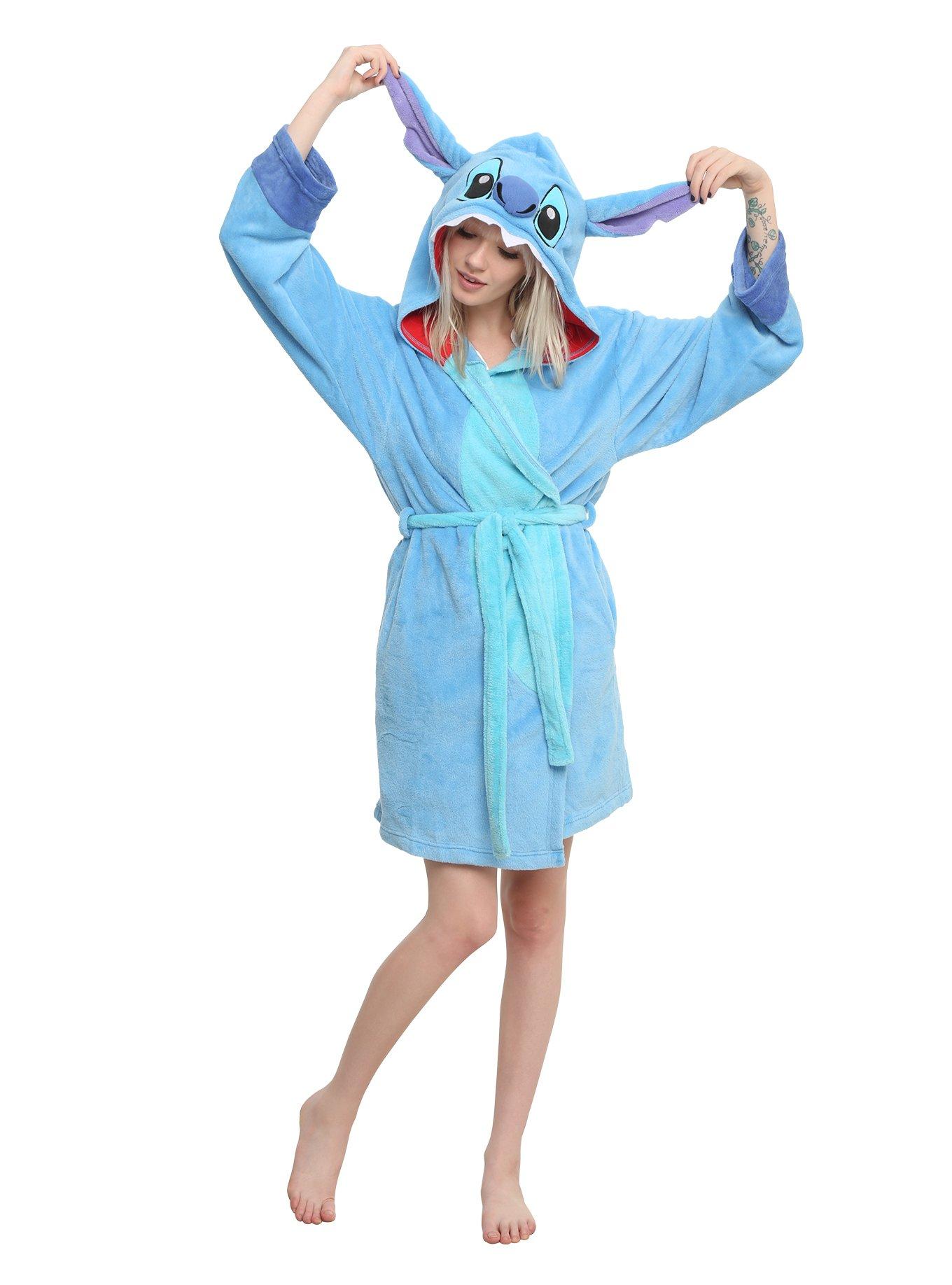 Disney Lilo & Stitch Stitch Girls Hooded Robe, , alternate