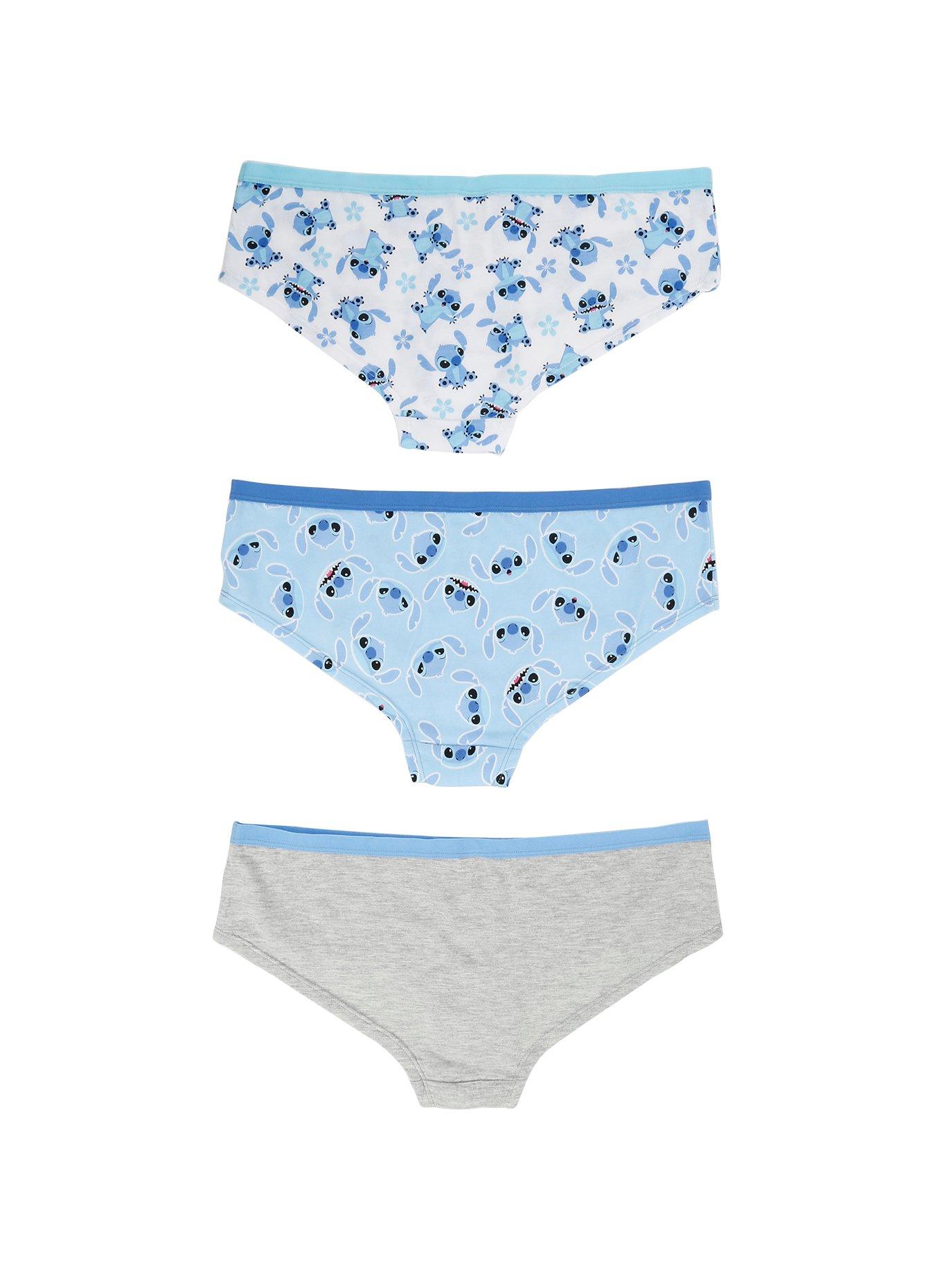 Disney Stitch Briefly Stated 3-Pack Hipster Panties & Slipper