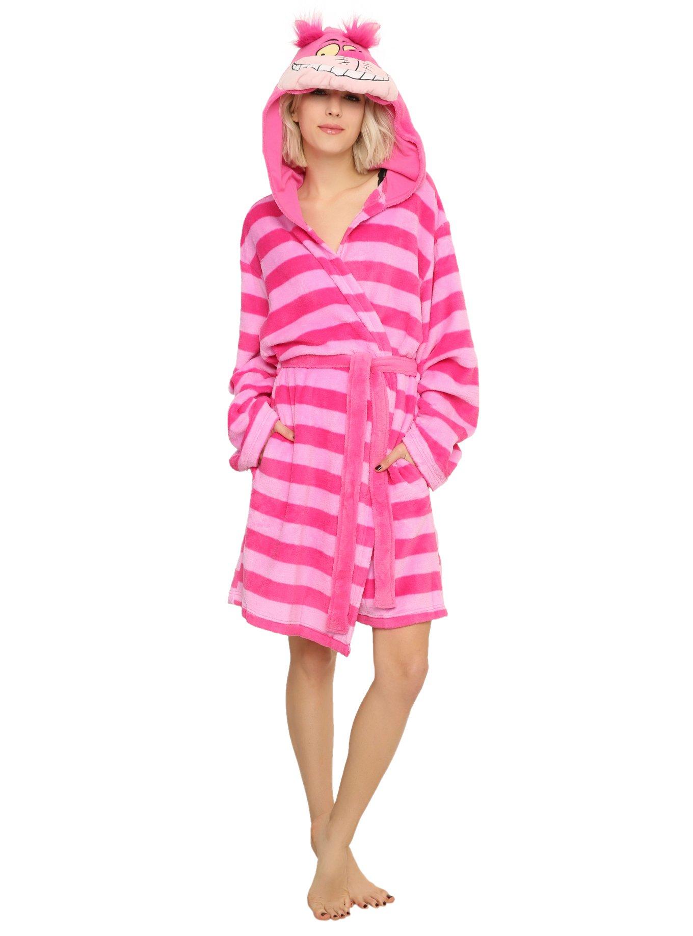 Disney Alice In Wonderland Cheshire Cat Girls Hooded Robe, , alternate