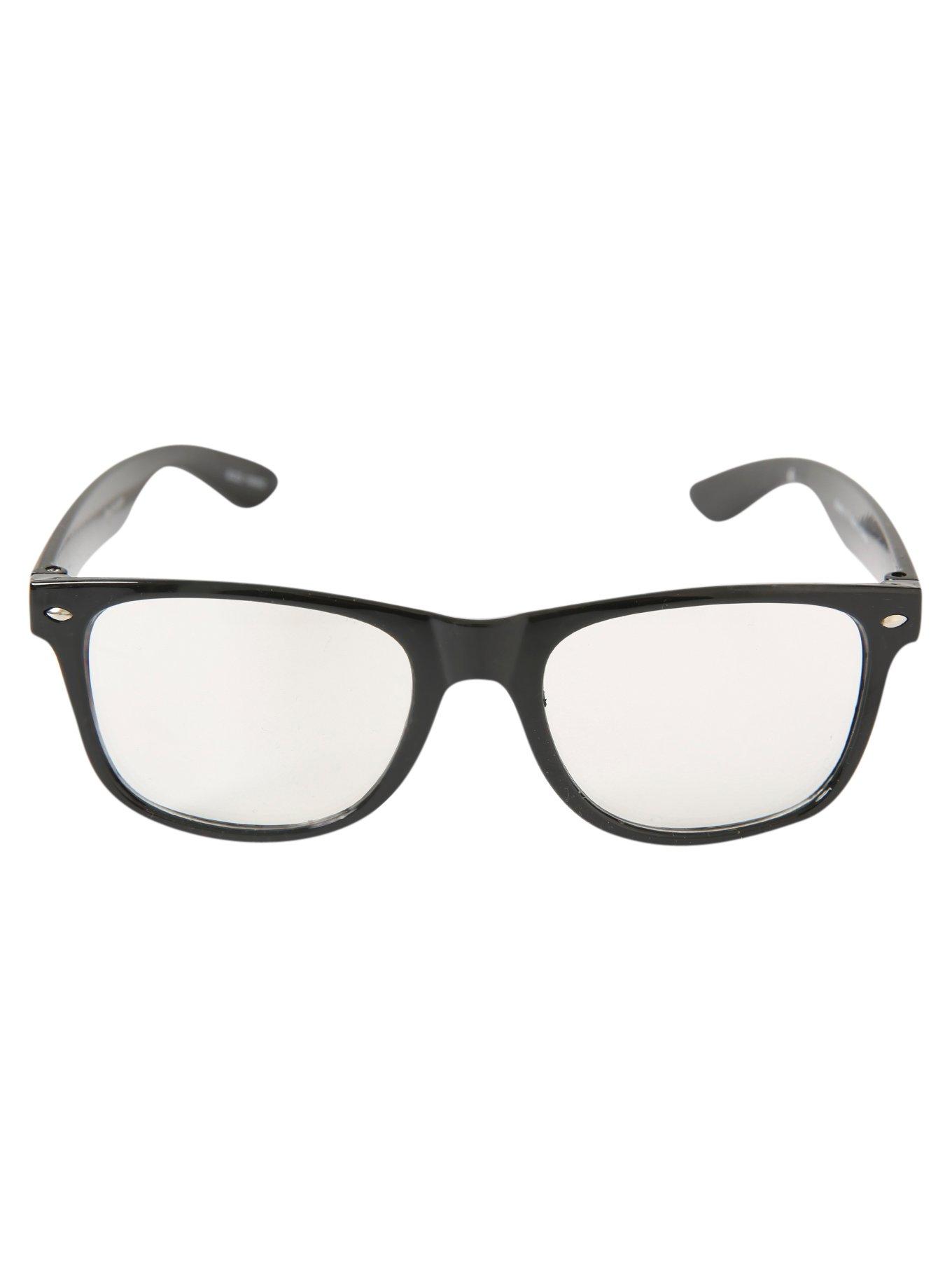 Argyle Skull Retro Clear Lens Glasses, , alternate
