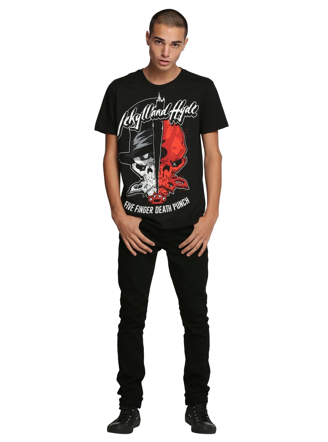 Five Finger Death Punch Jekyll And Hyde T-Shirt, BLACK, alternate