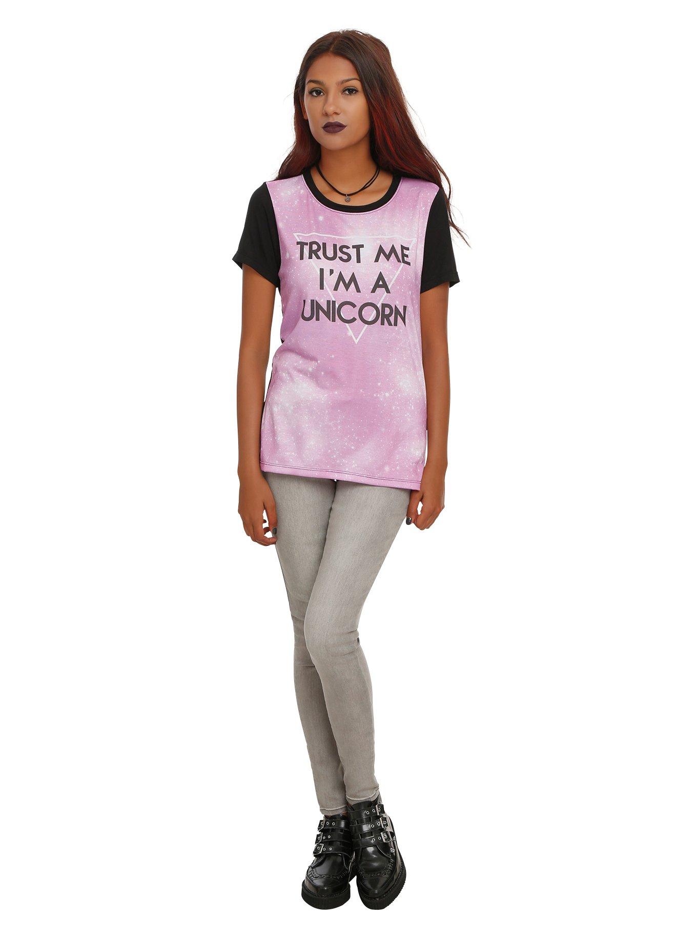 Unicorn Galaxy Girls T-Shirt, , alternate
