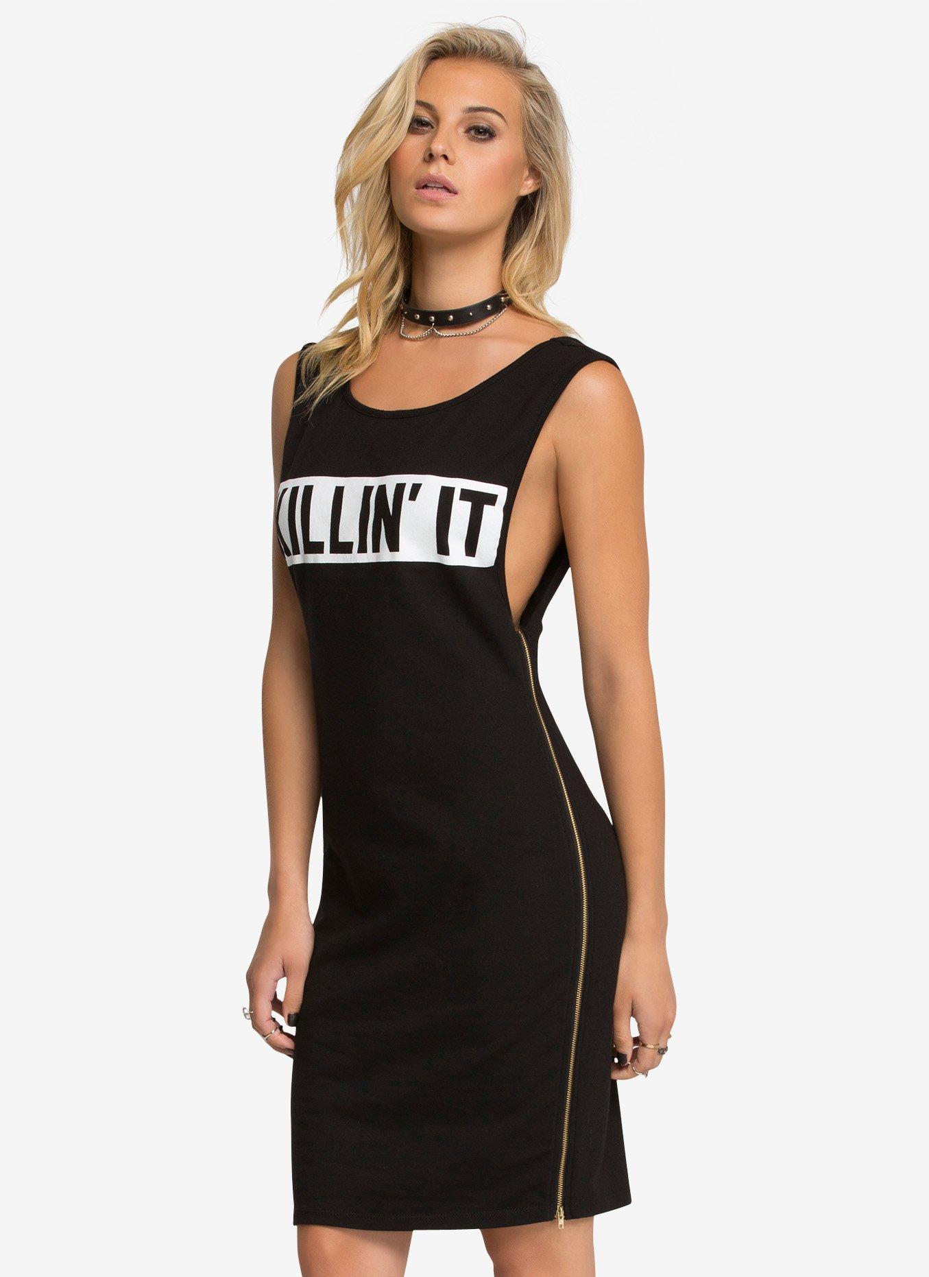 Killin' It Dress, BLACK, alternate