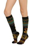 Harry Potter Hogwarts Fair Isle Knee-High Socks, , alternate