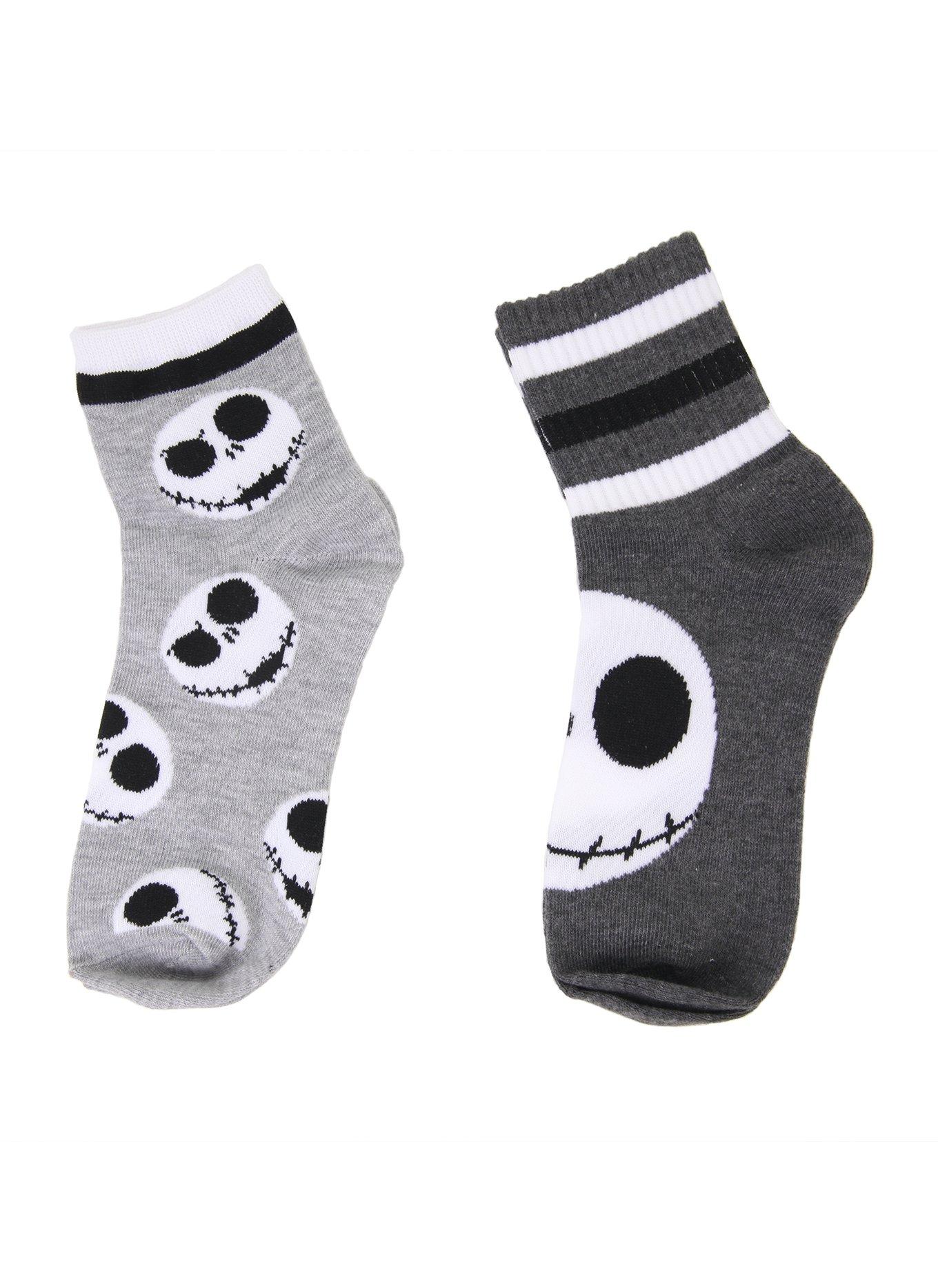 The Nightmare Before Christmas Jack Skellington Varsity Socks 2 Pair, , alternate