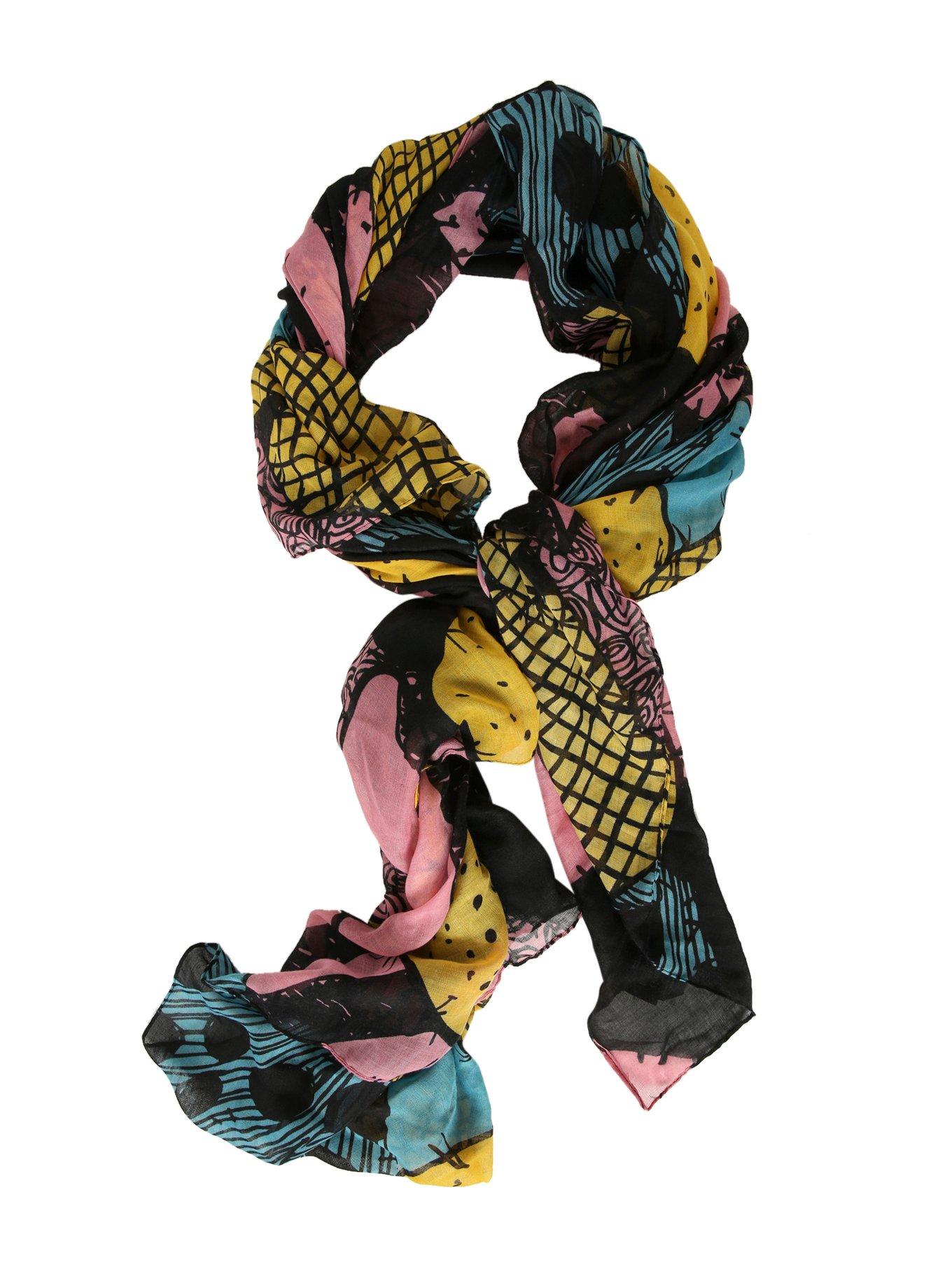 The Nightmare Before Christmas Patchwork Scarf, , alternate