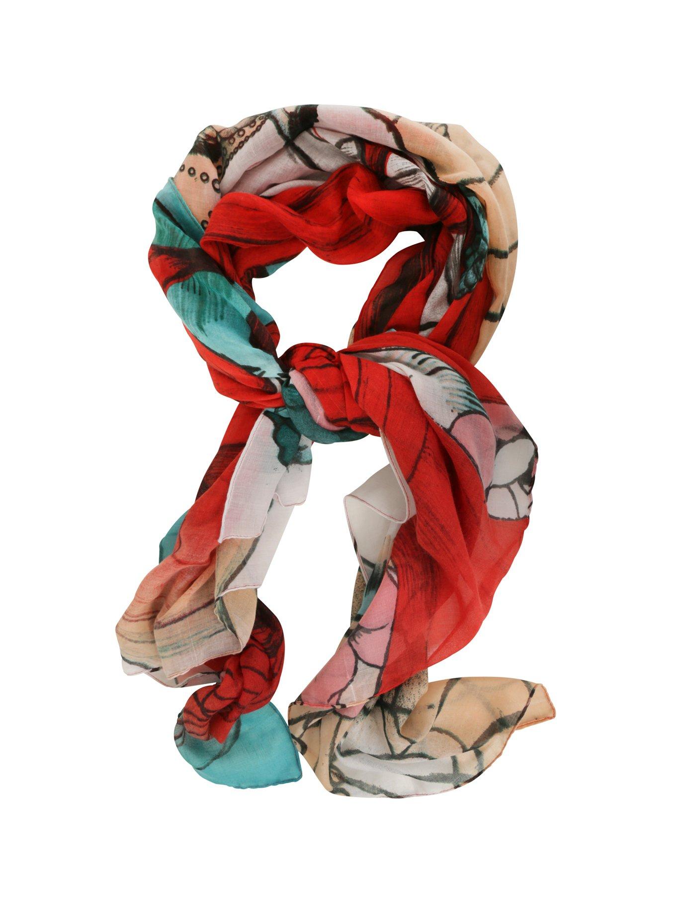 Disney The Little Mermaid Ariel Oblong Scarf, , alternate