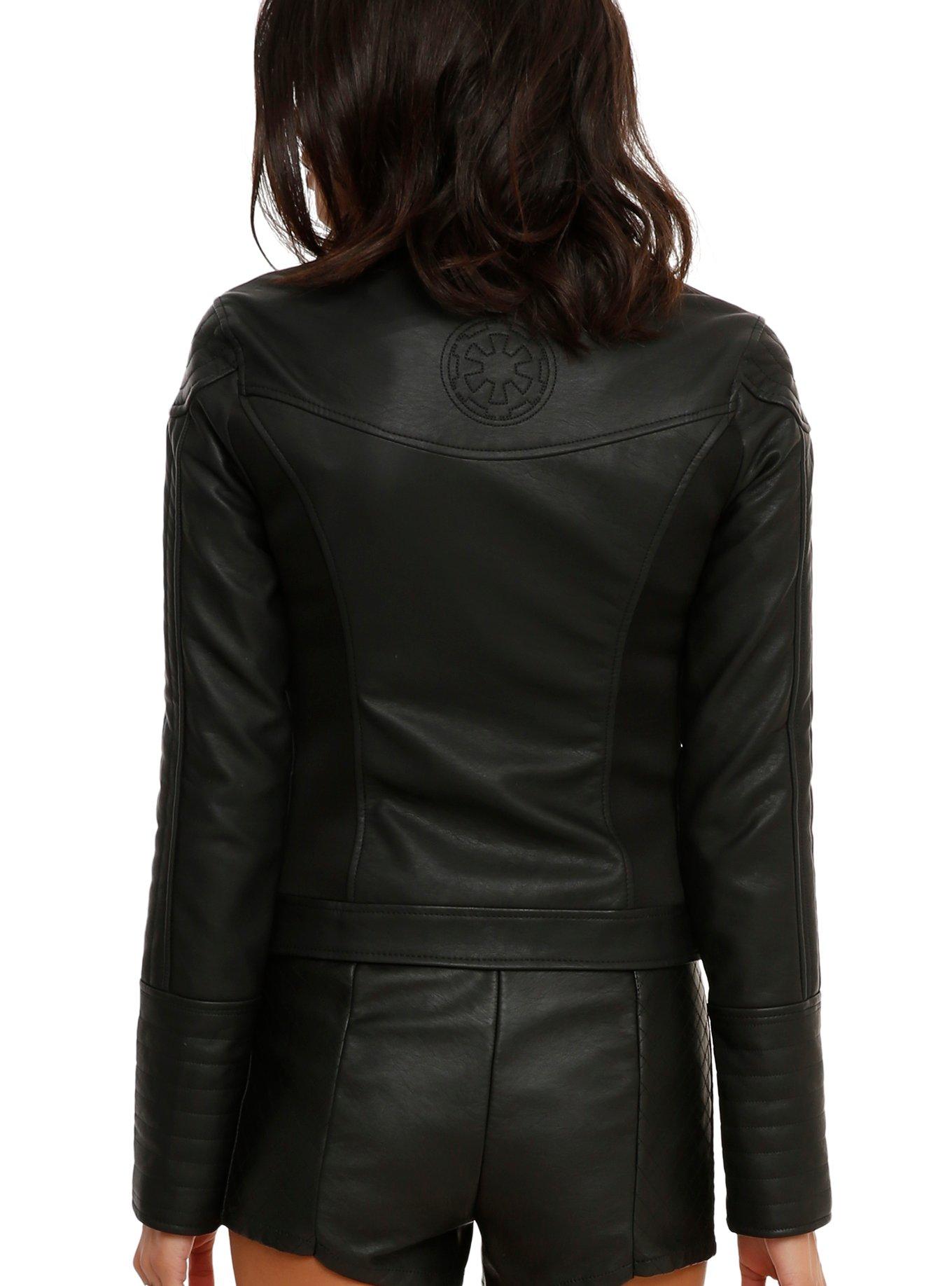 Her Universe Star Wars Darth Vader Girls Faux Leather Jacket, , alternate