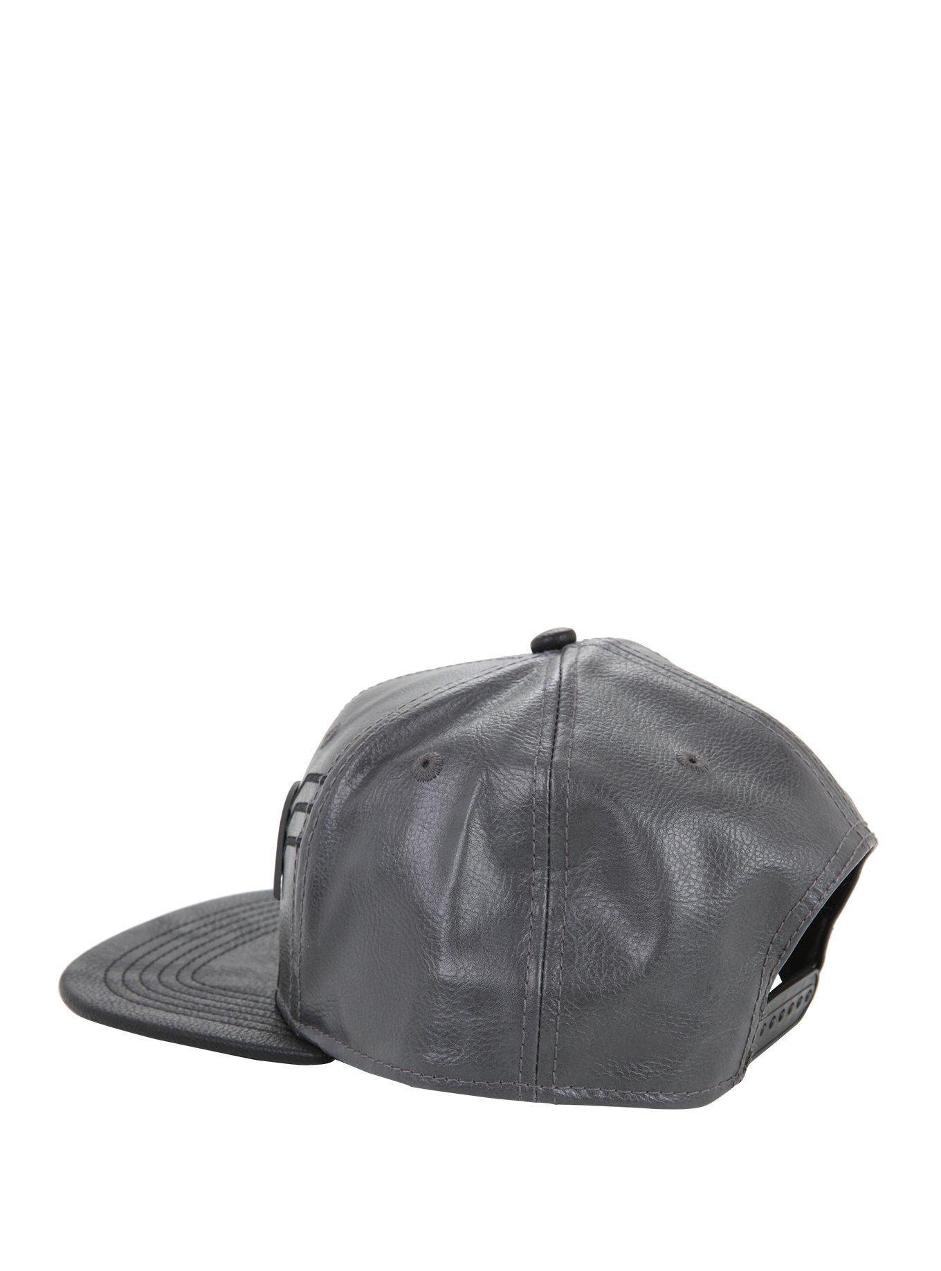 DC Comics Batman Faux Leather Snapback Hat, , alternate