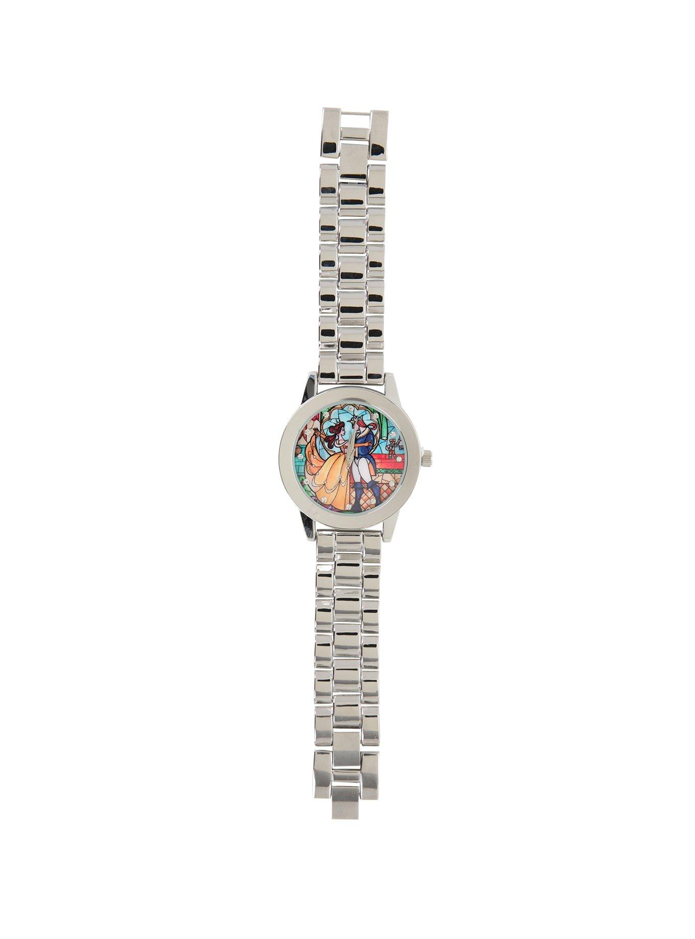 Disney Beauty And The Beast Stained Glass Dance Watch, , alternate