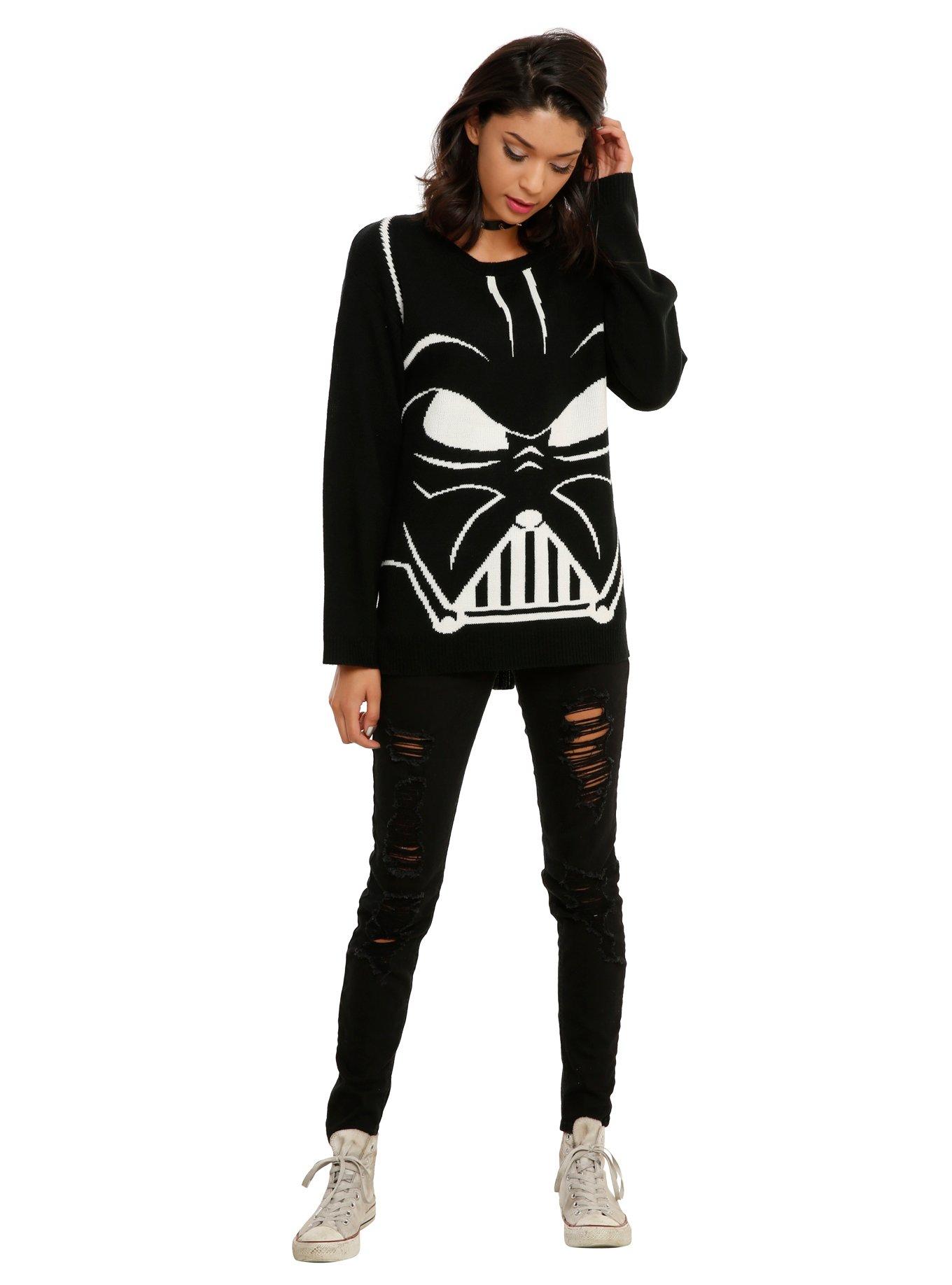 Her Universe Star Wars Darth Vader Girls Sweater, , alternate