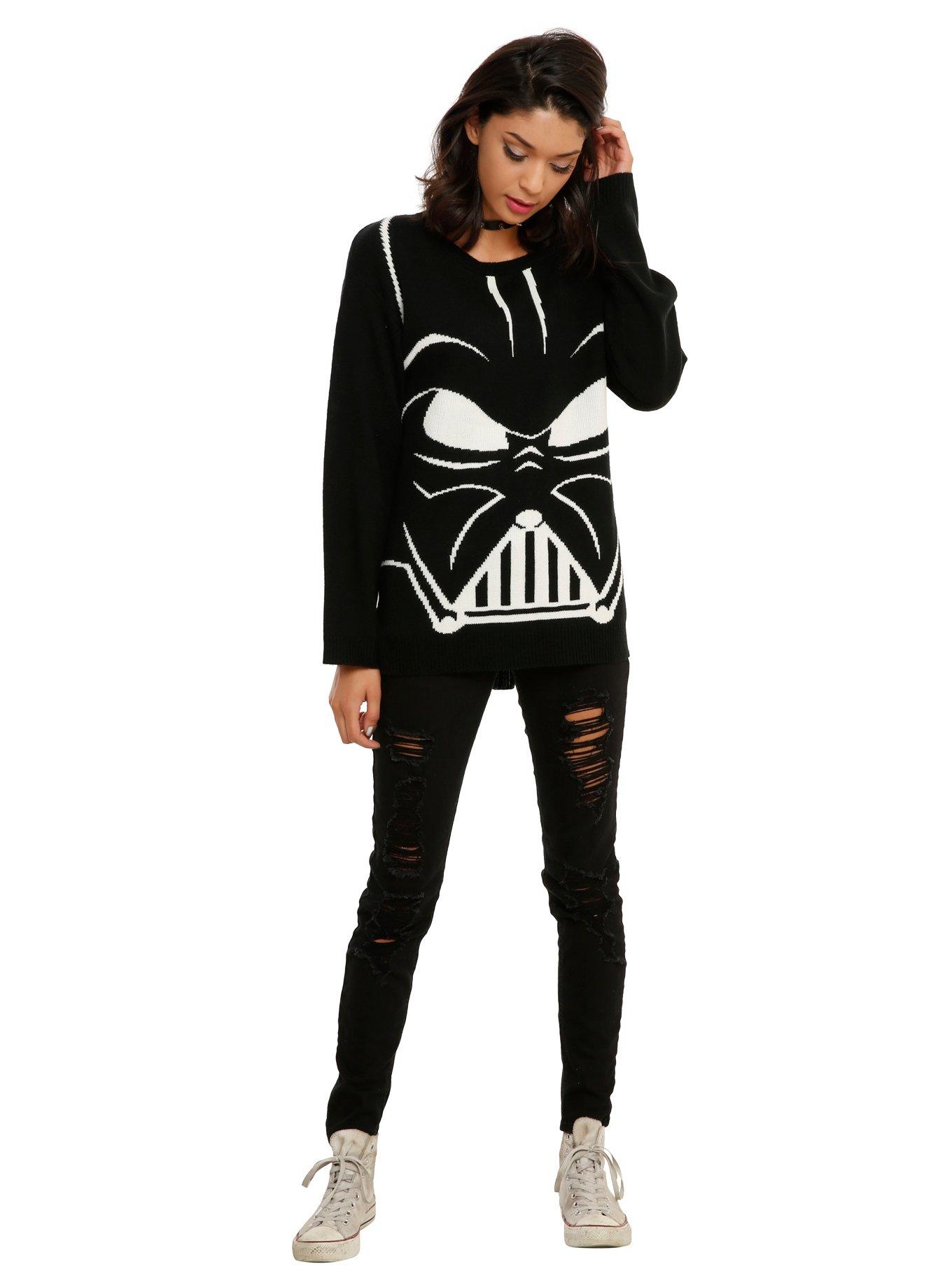 Her Universe Star Wars Darth Vader Girls Sweater, , alternate