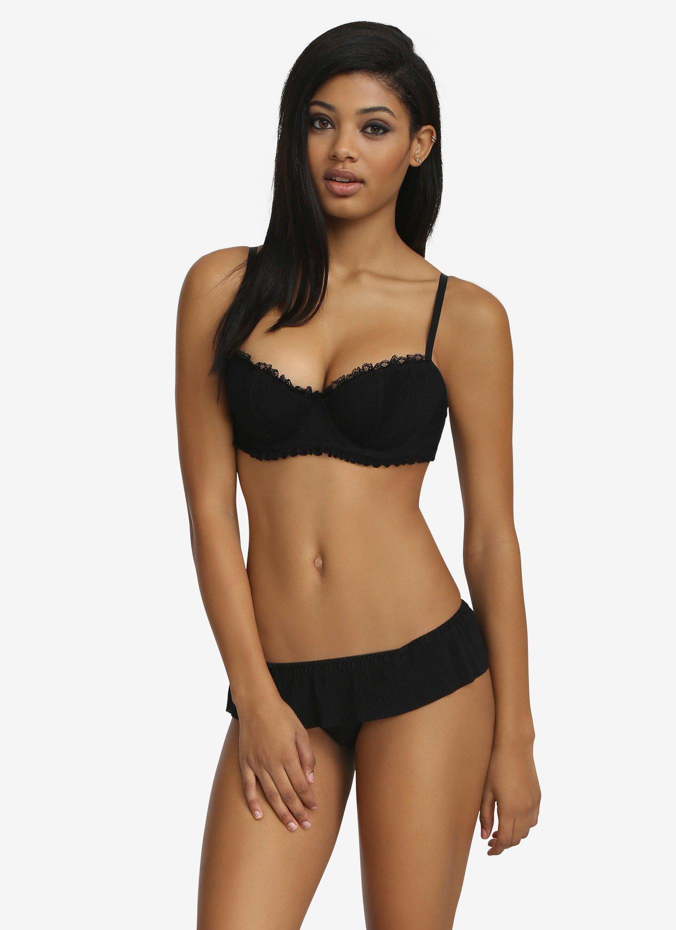 Pleated Bra, , alternate