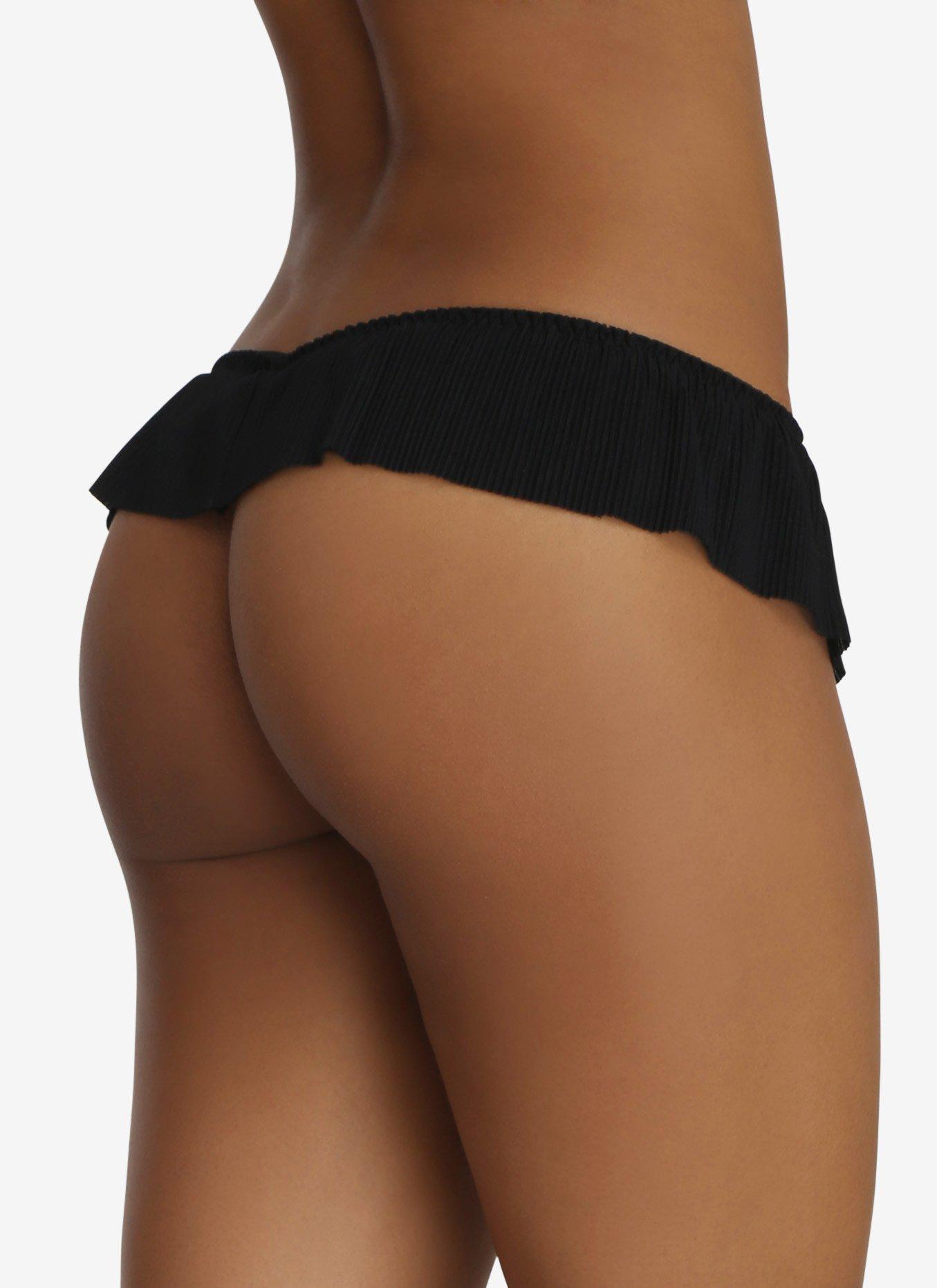 Pleated Skirt G-String Panty, , alternate