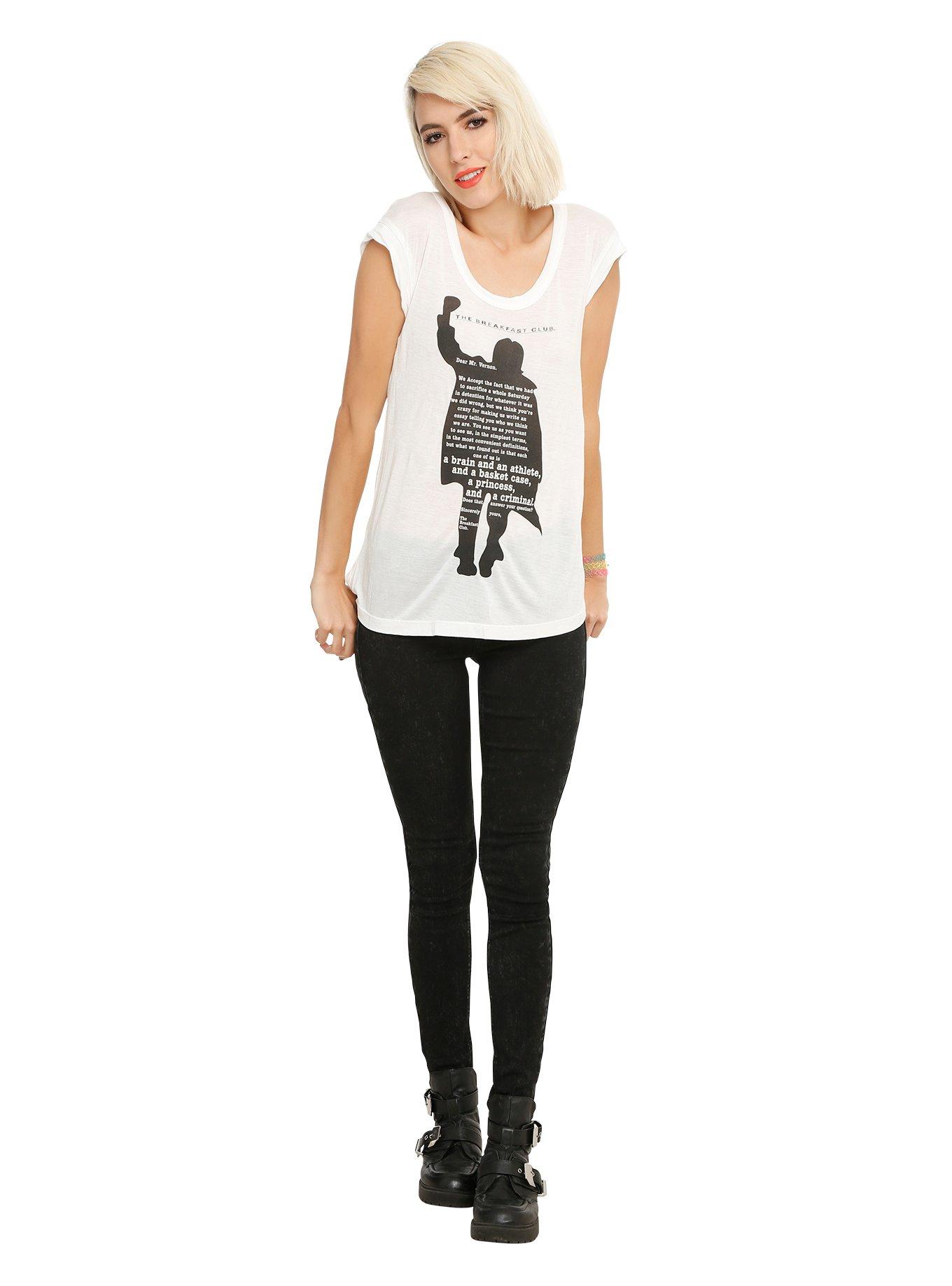 The Breakfast Club John Bender Silhouette Girls T-Shirt, , alternate