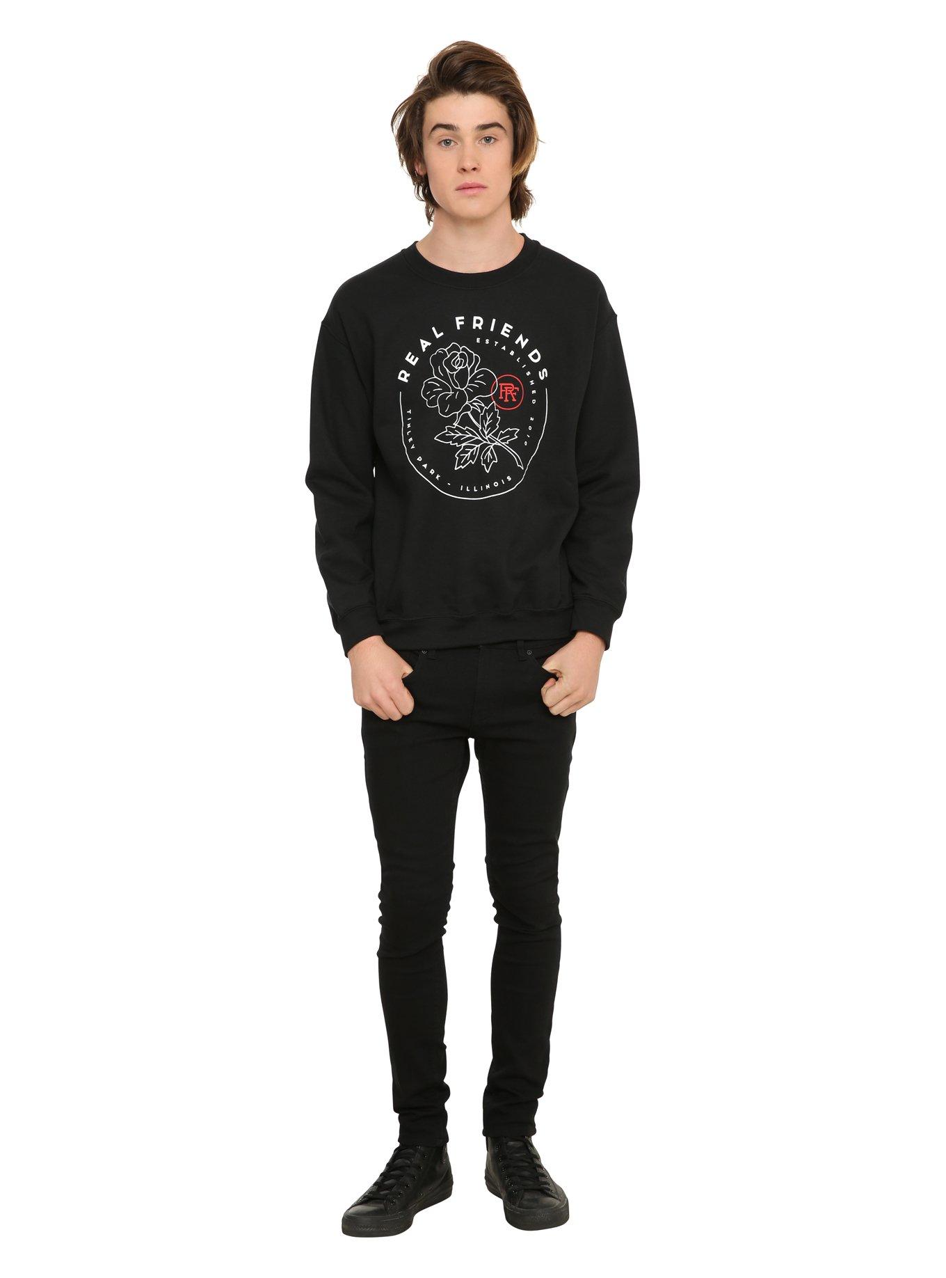 Real Friends Rose Sweatshirt, , alternate