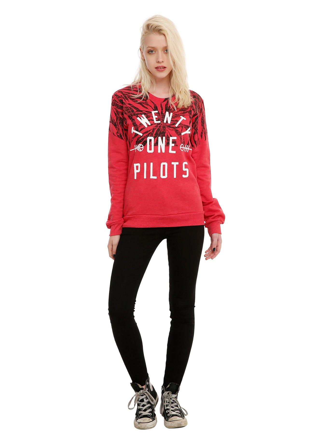 Twenty One Pilots Pattern Logo Girls Pullover Top, , alternate