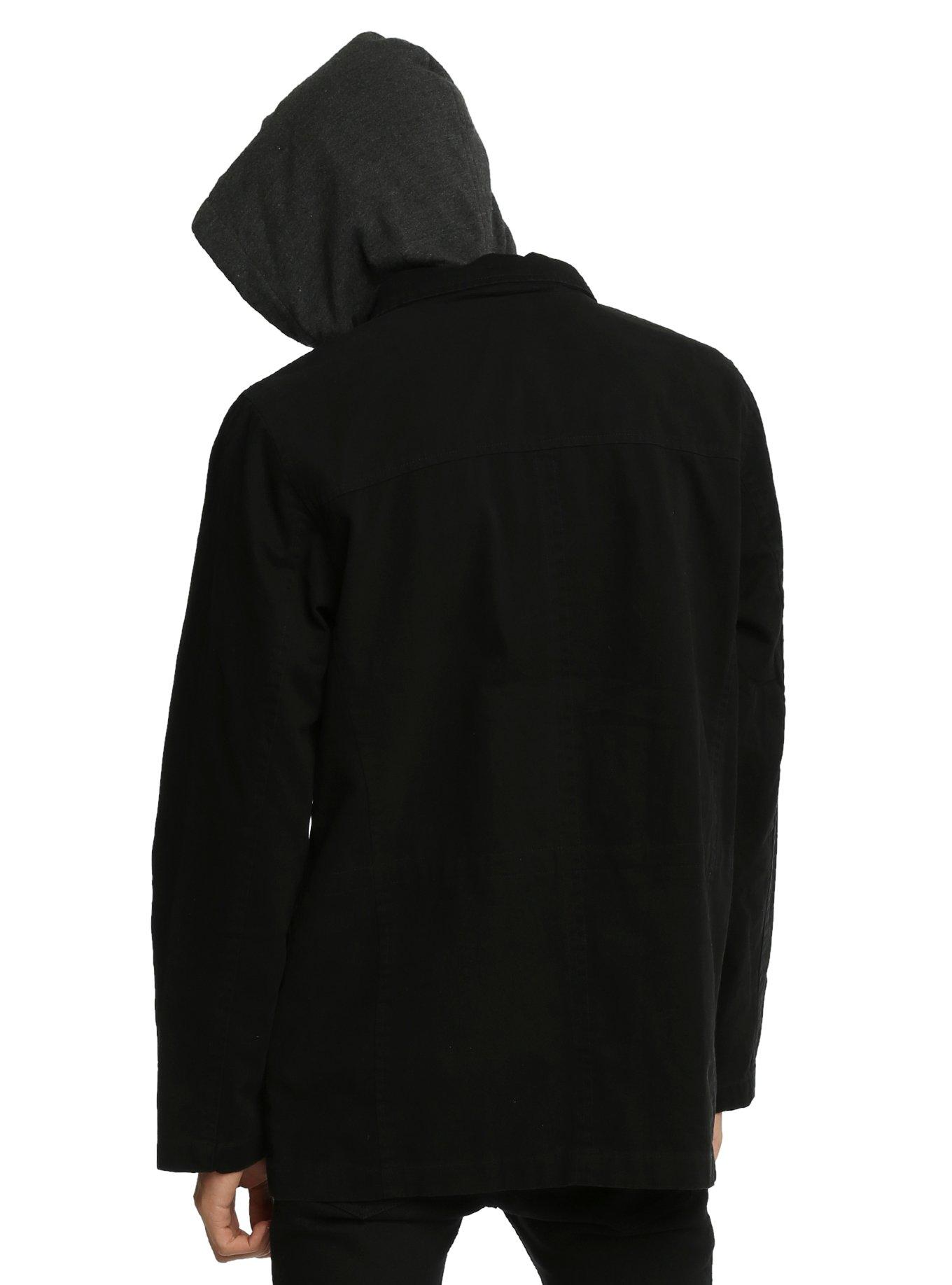 XXX RUDE Black Military Jacket, , alternate - view 2