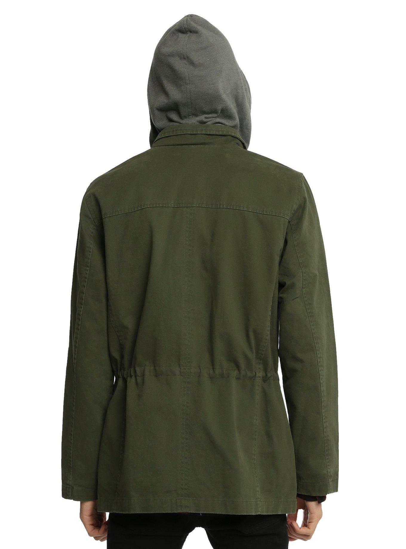 RUDE Olive Military Jacket, , alternate