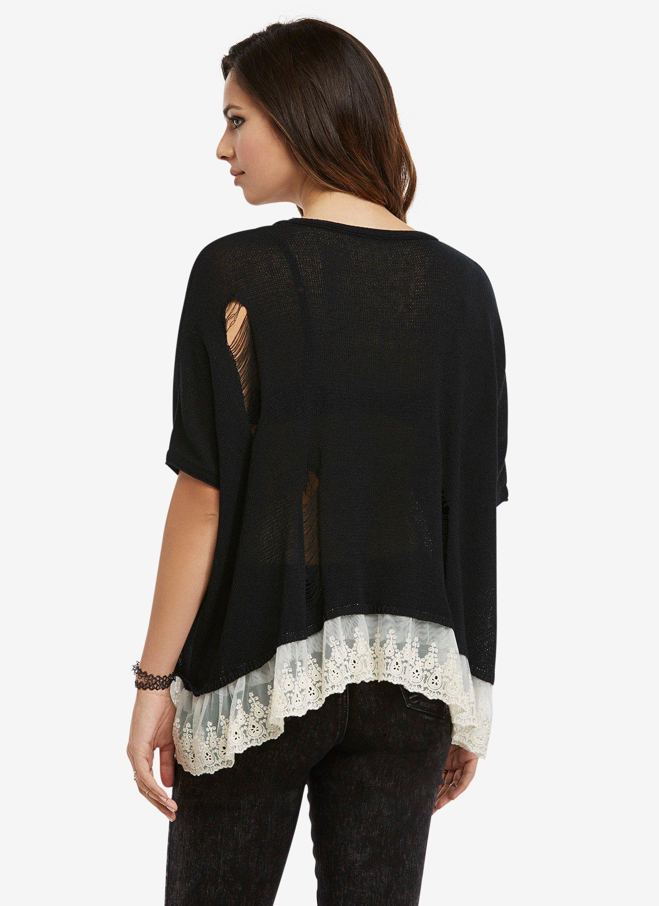 Cross Dolman Sweater, , alternate