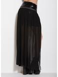 Removable Mesh Maxi Skirt, BLACK, alternate