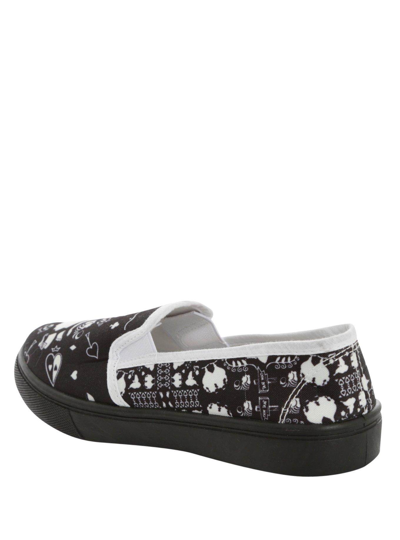 Disney Alice In Wonderland Silhouette Slip-On Shoes, , alternate