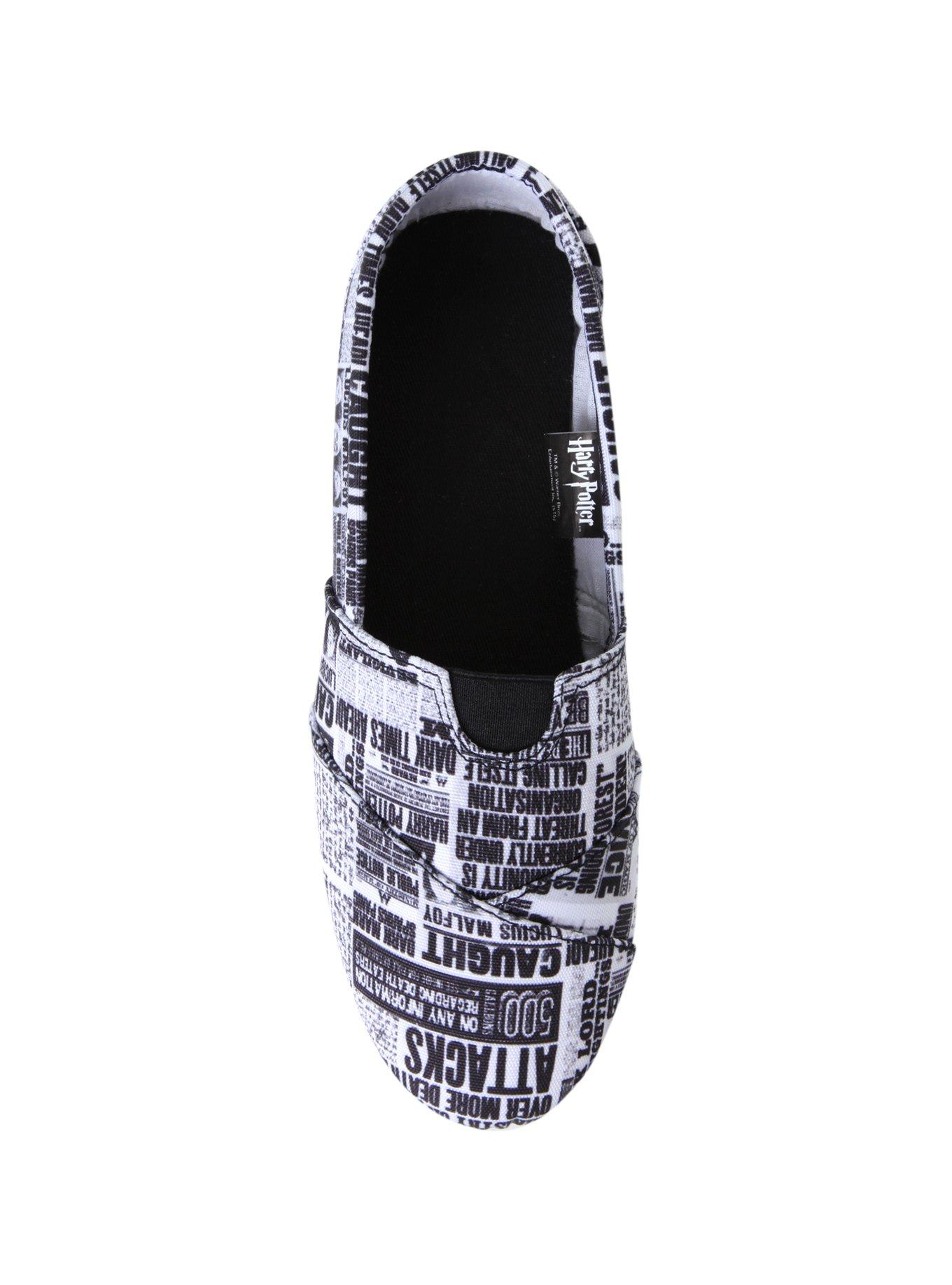 Harry Potter Newspaper Slip-On Shoe, , alternate