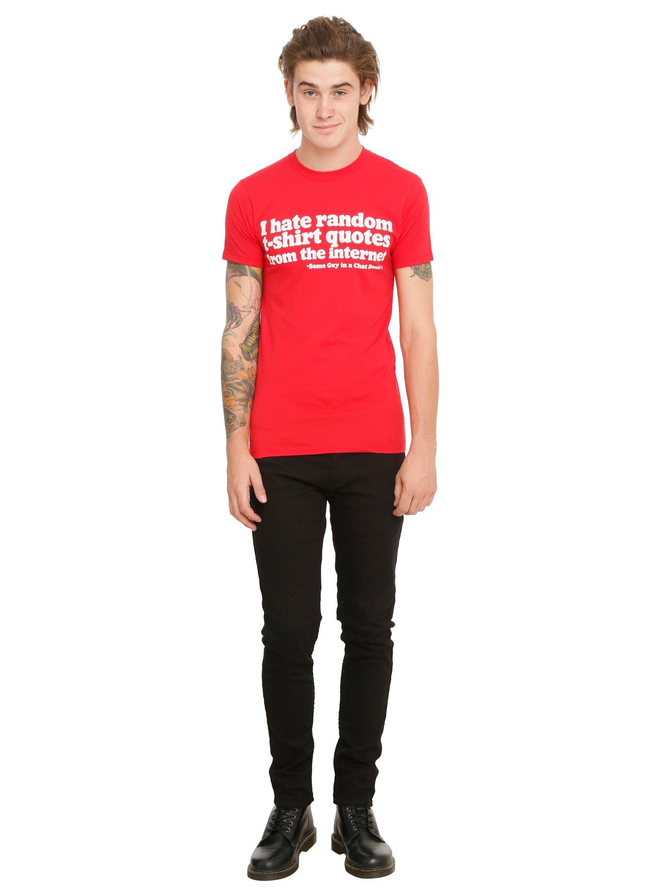 Random T-Shirt Quotes T-Shirt, , alternate
