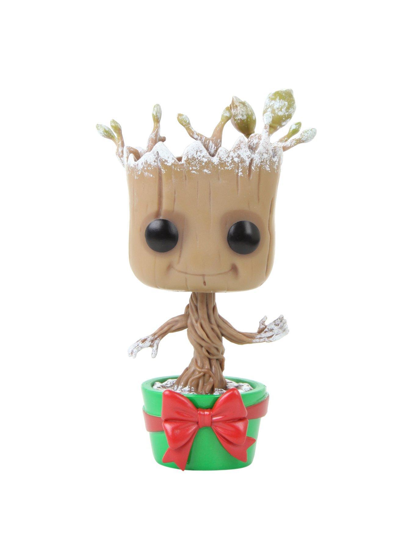 Funko Marvel Guardians Of The Galaxy Pop! Holiday Dancing Groot Vinyl Bobble-Head Hot Topic Exclusive, , alternate