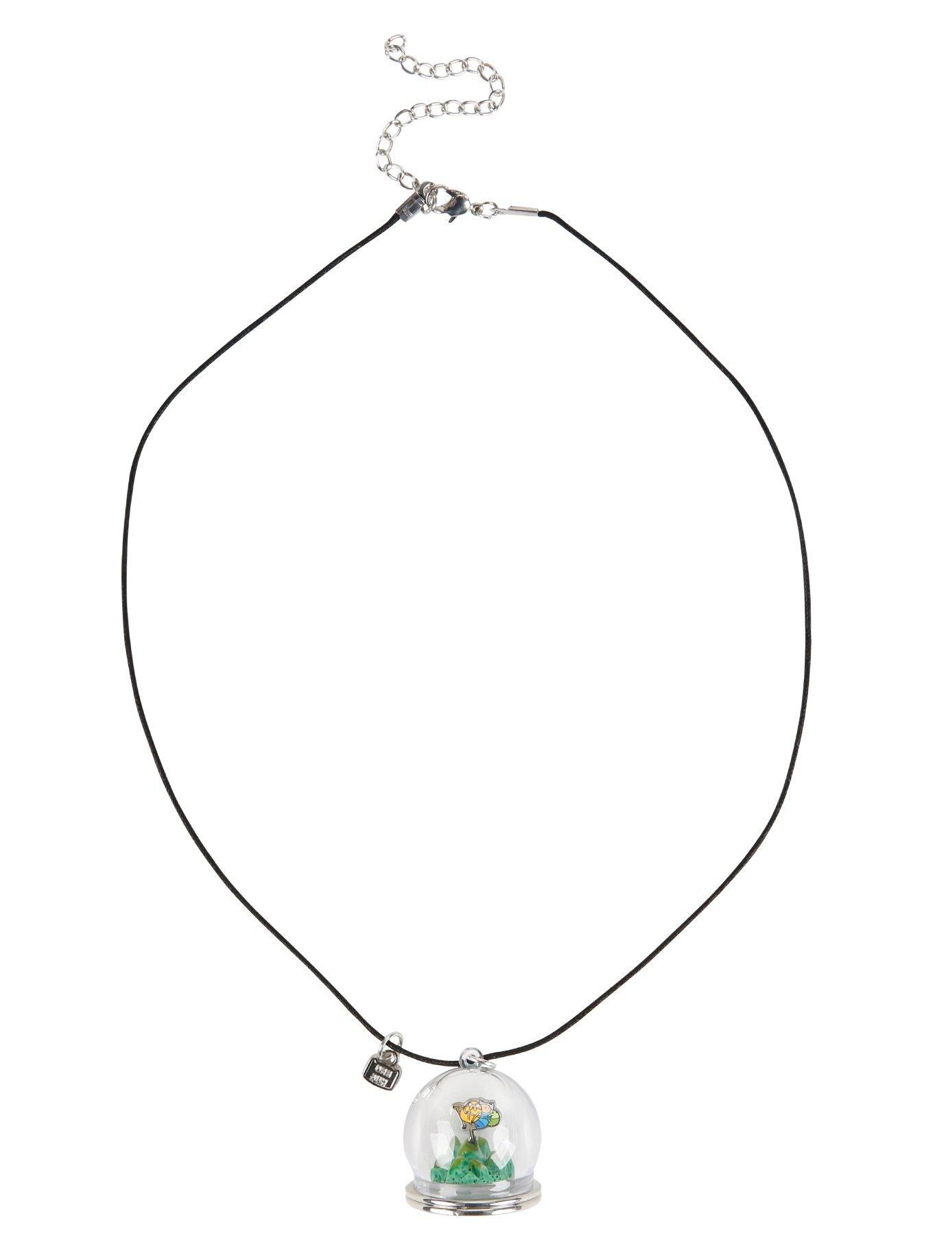 Adventure Time Finn & Jake Terrarium Cord Necklace, , alternate