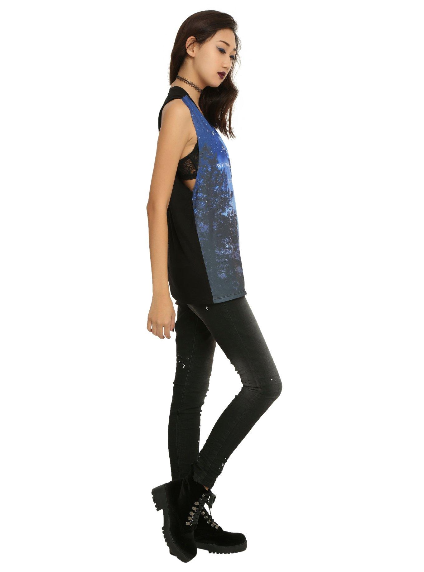 Moon Beams Dreams Girls Muscle Top, , alternate