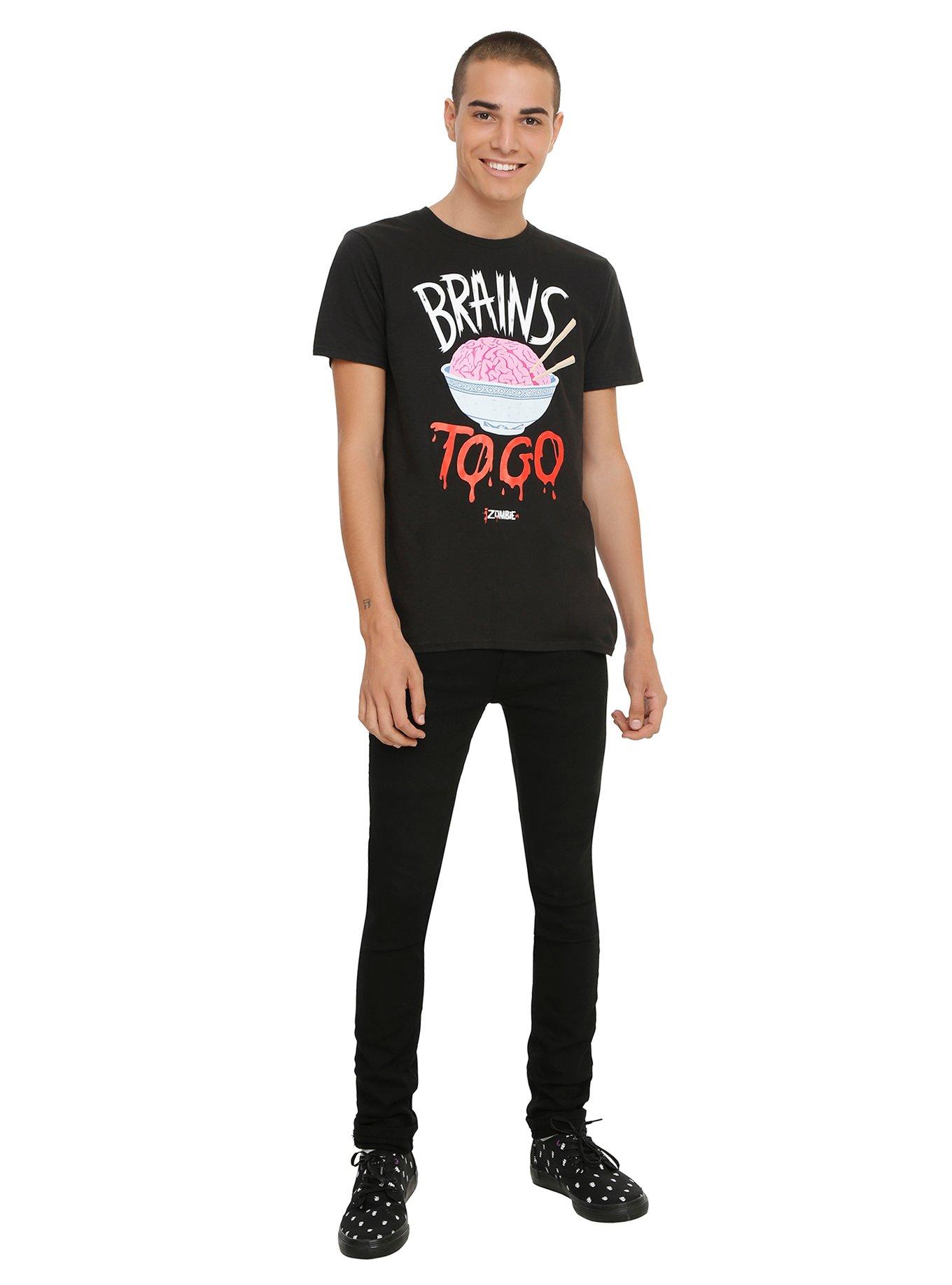 iZombie Brains To Go T-Shirt, BLACK, alternate
