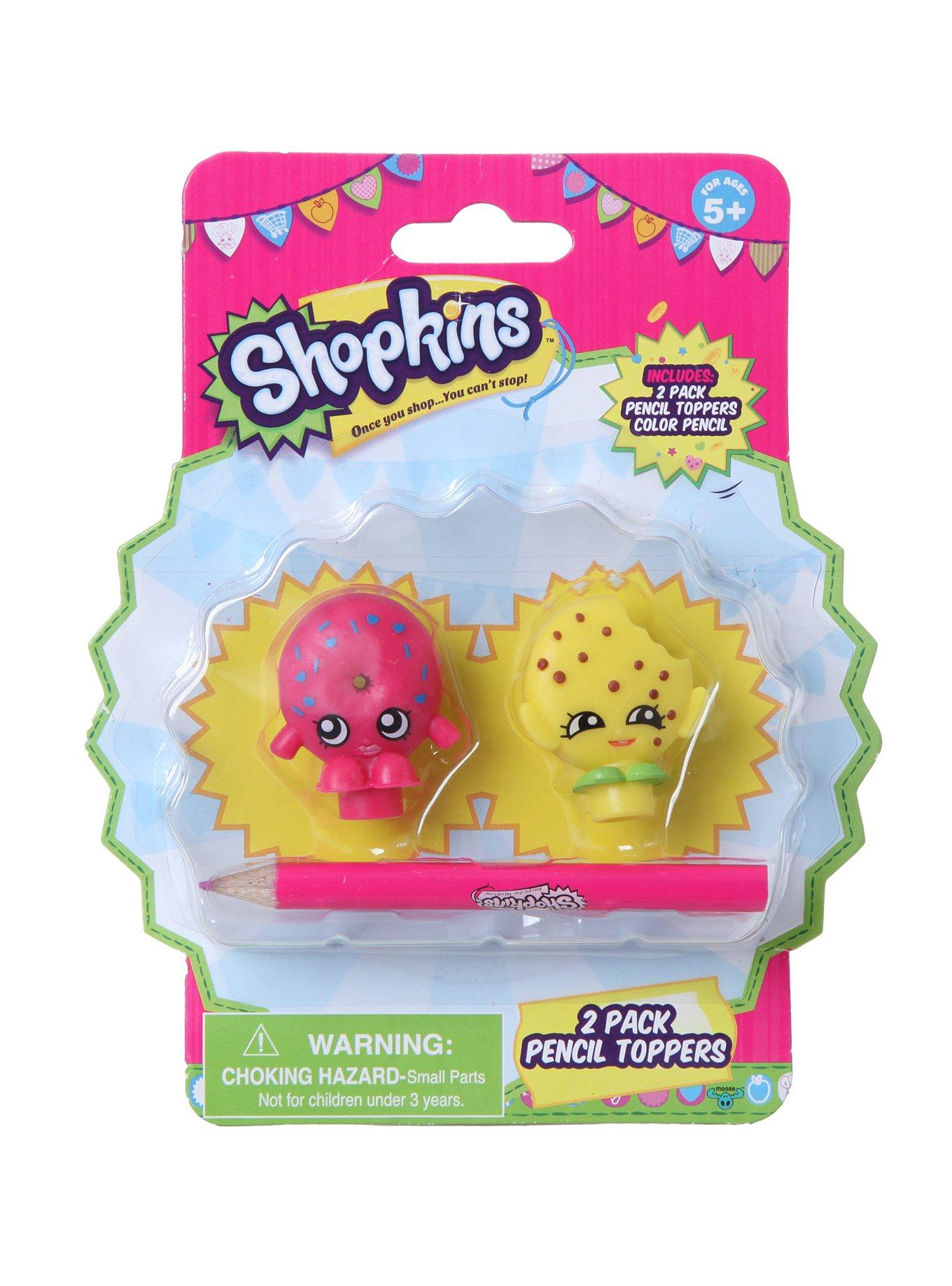 Shopkins Pencil Toppers 2 Pack, , alternate