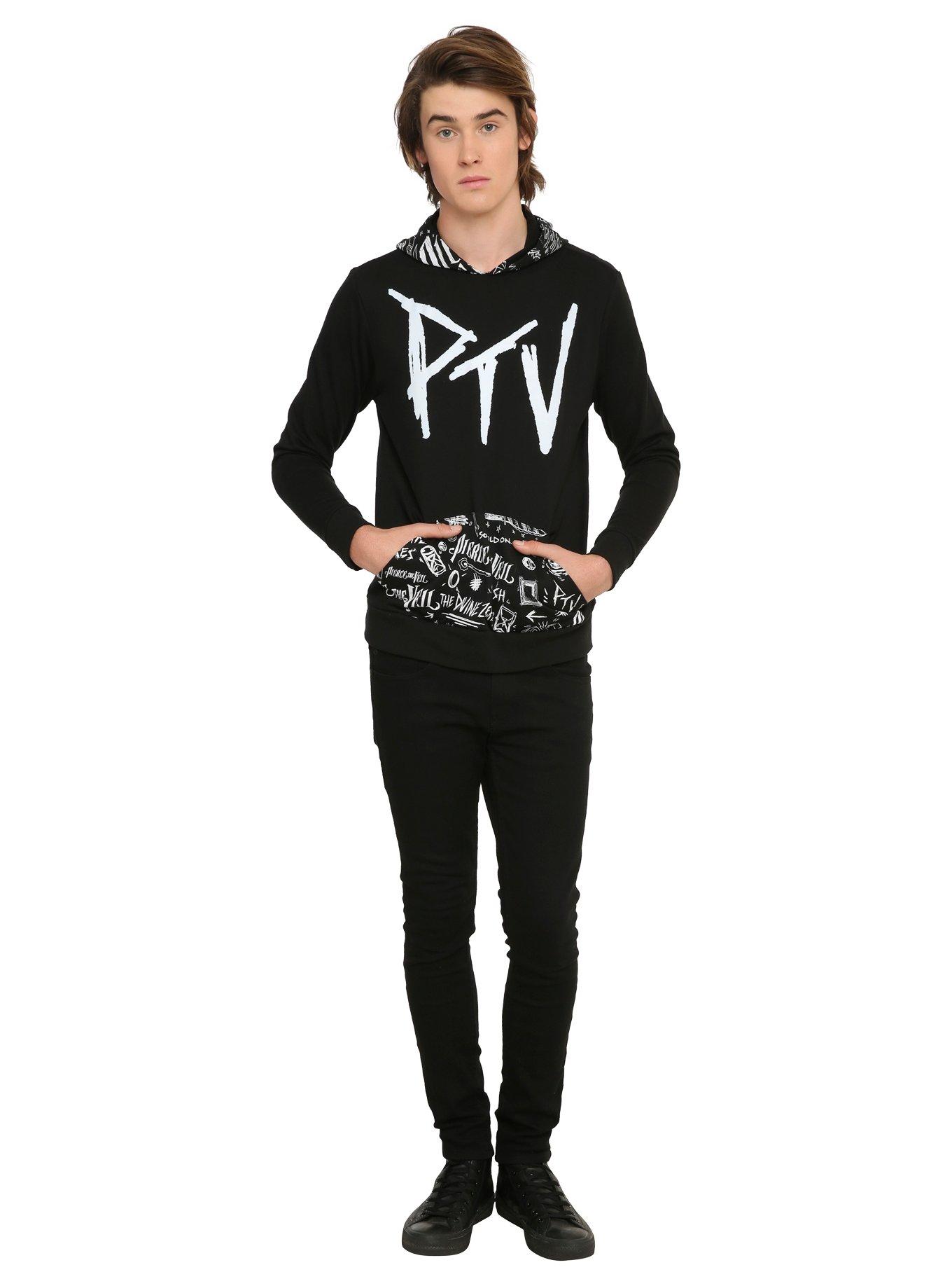 Pierce The Veil PTV Doodles Hoodie, , alternate