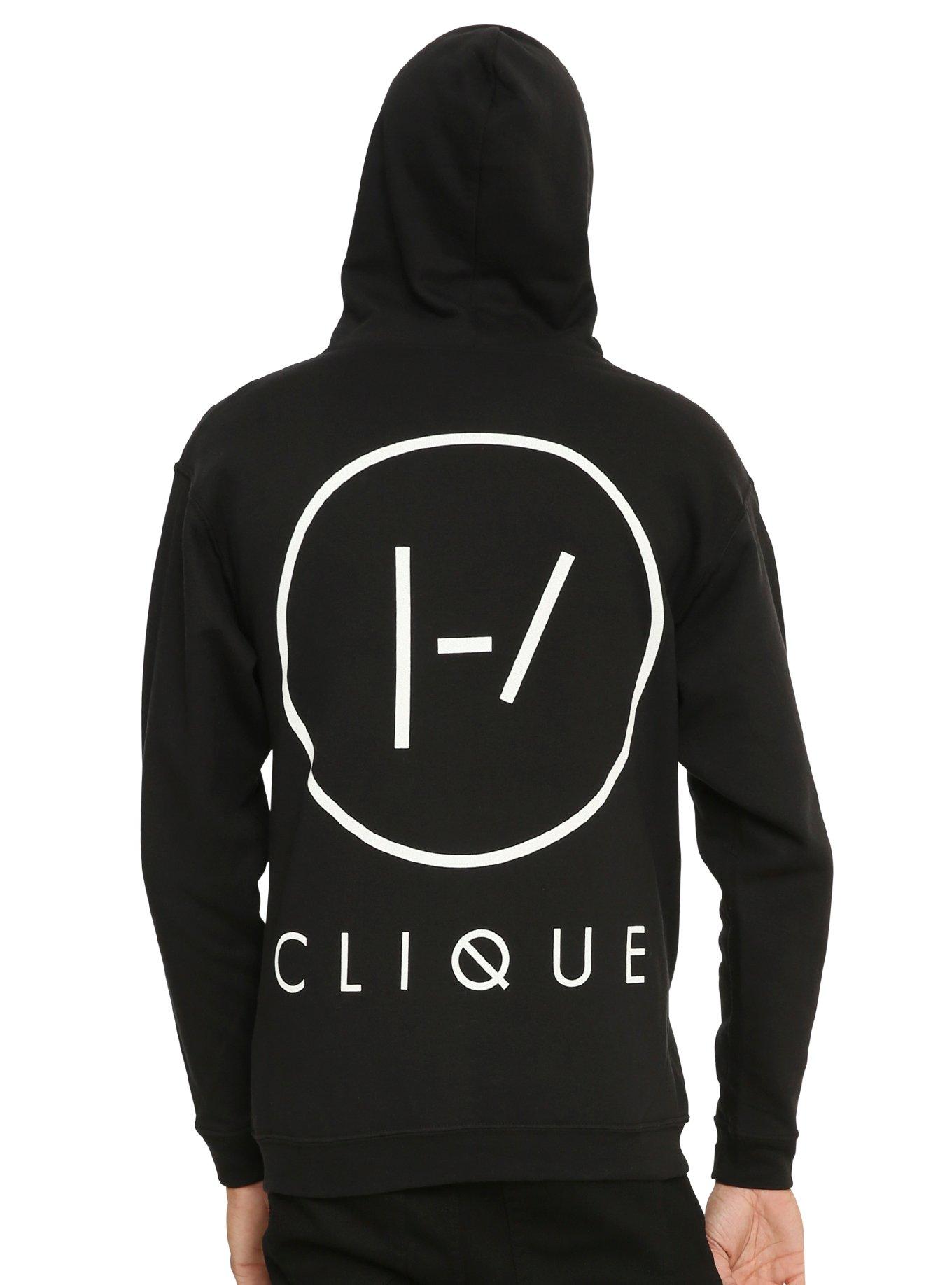 Twenty One Pilots Clique Logo Hoodie, , alternate