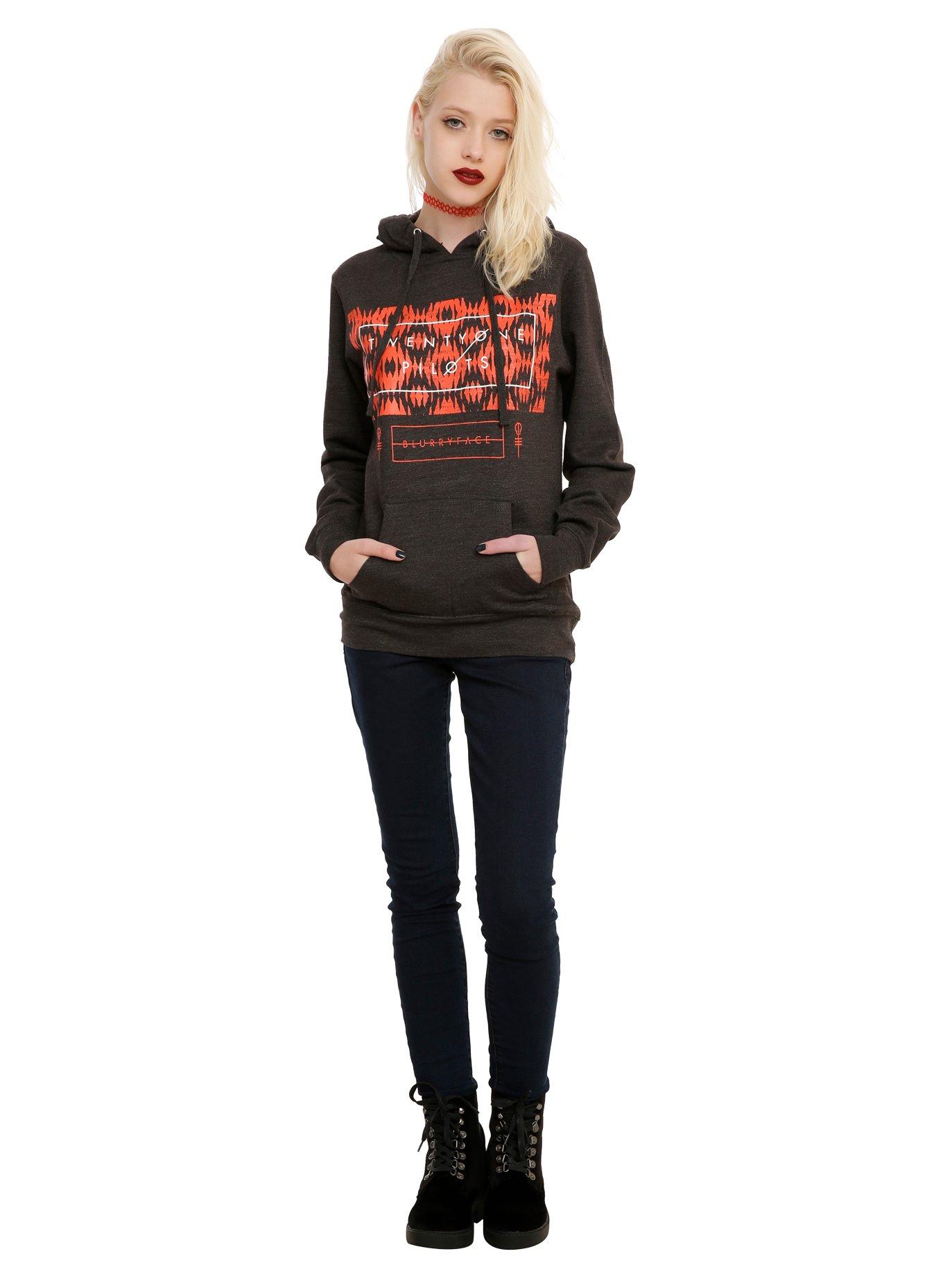 Twenty One Pilots Blurryface Girls Hoodie, , alternate