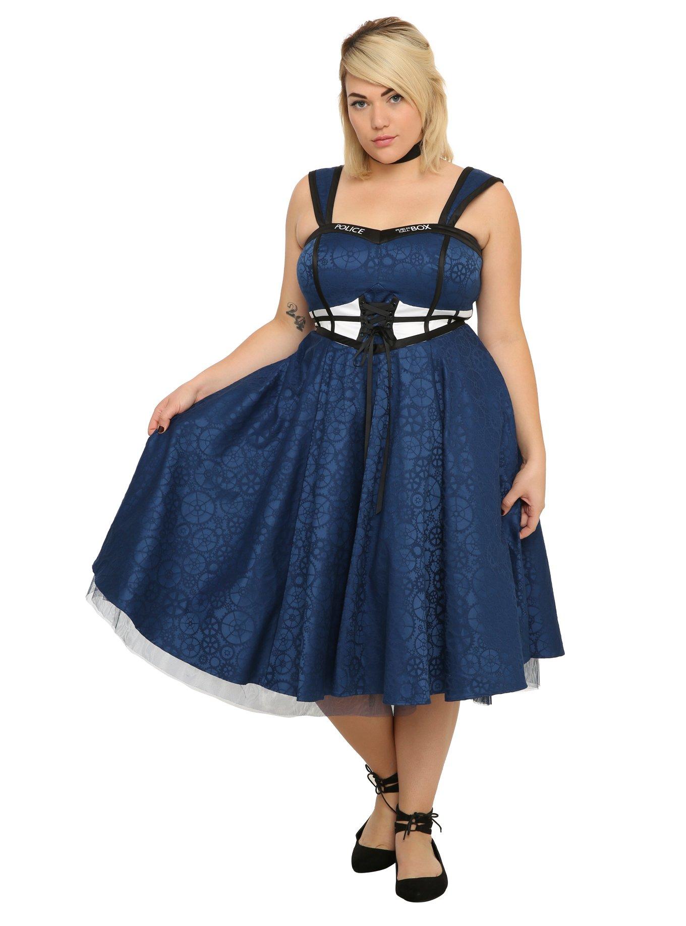 Doctor Who TARDIS Dress Plus Size, , alternate