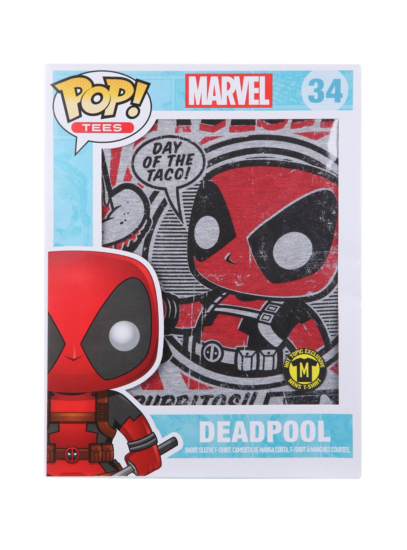 Funko Marvel Pop! Deadpool Taco Tuesday T-Shirt Hot Topic Exclusive, , alternate