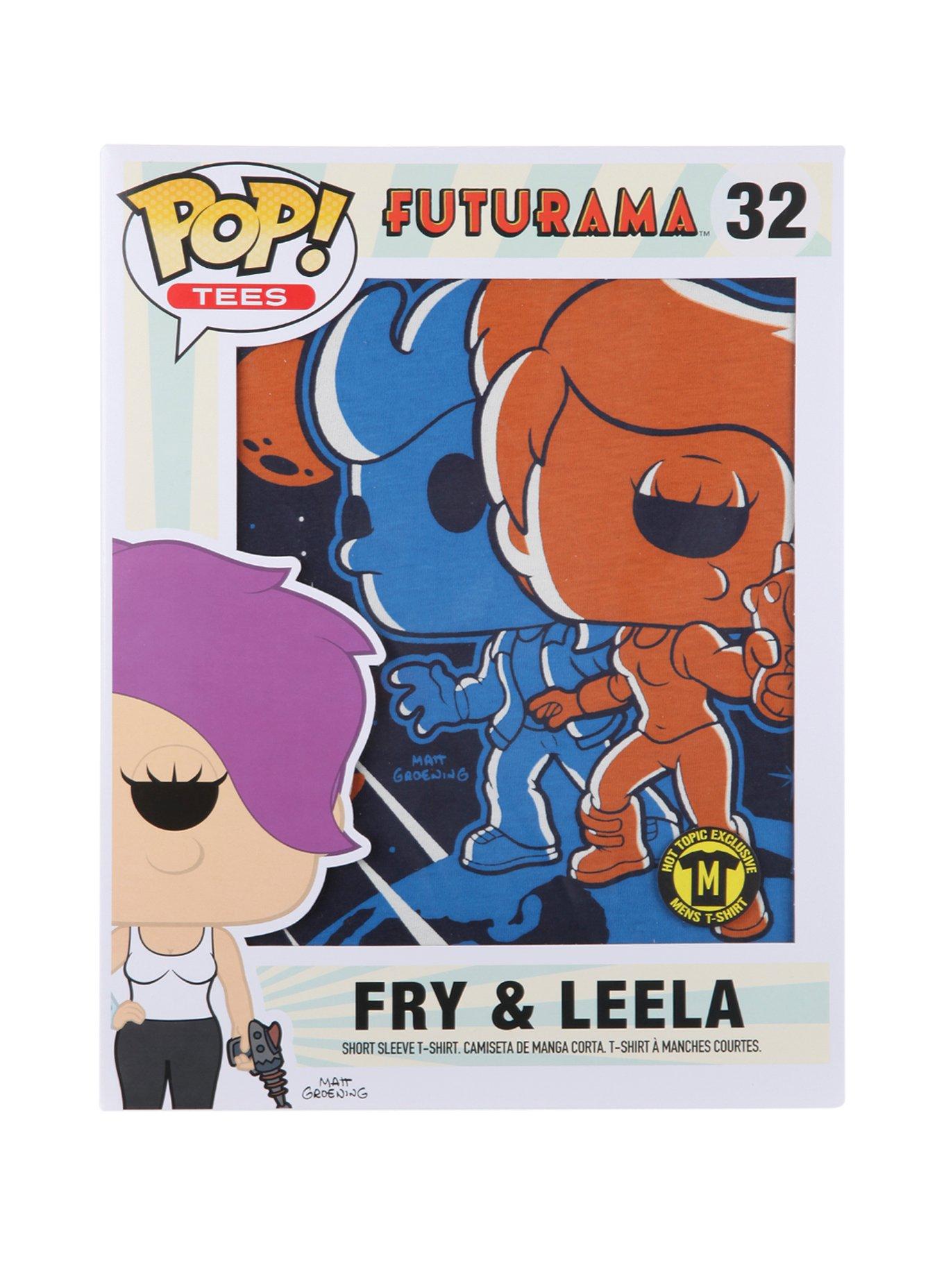Funko Futurama Pop! Fry & Leela T-Shirt Hot Topic Exclusive, , alternate