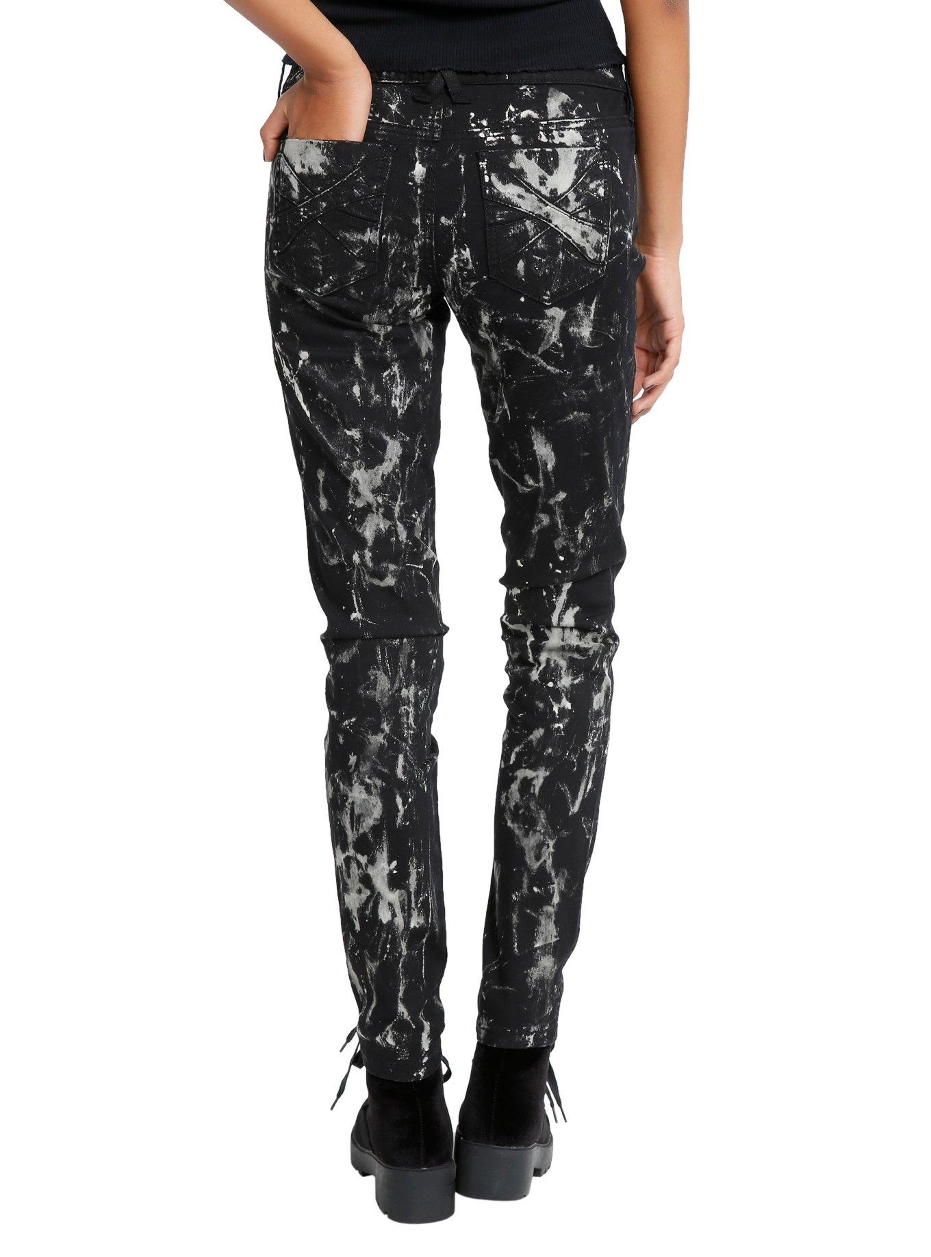 Royal Bones By Tripp Bleach Splatter Skinny Jeans, , alternate