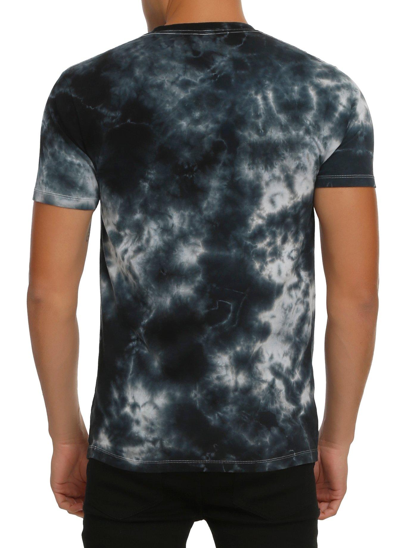 Fall Out Boy Crown Logo Tie-Dye T-Shirt, BLACK, alternate